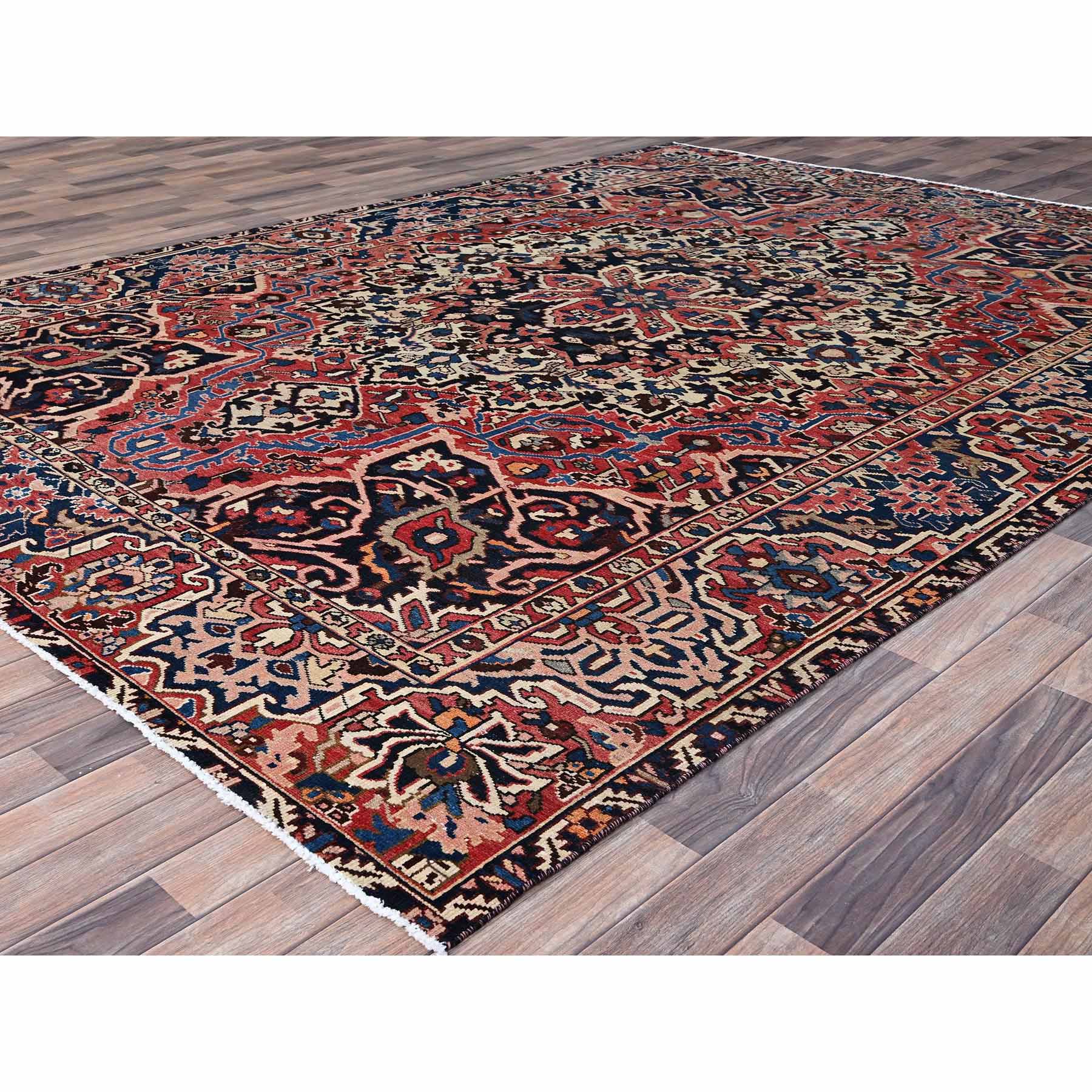 Overdyed-Vintage-Hand-Knotted-Rug-433085