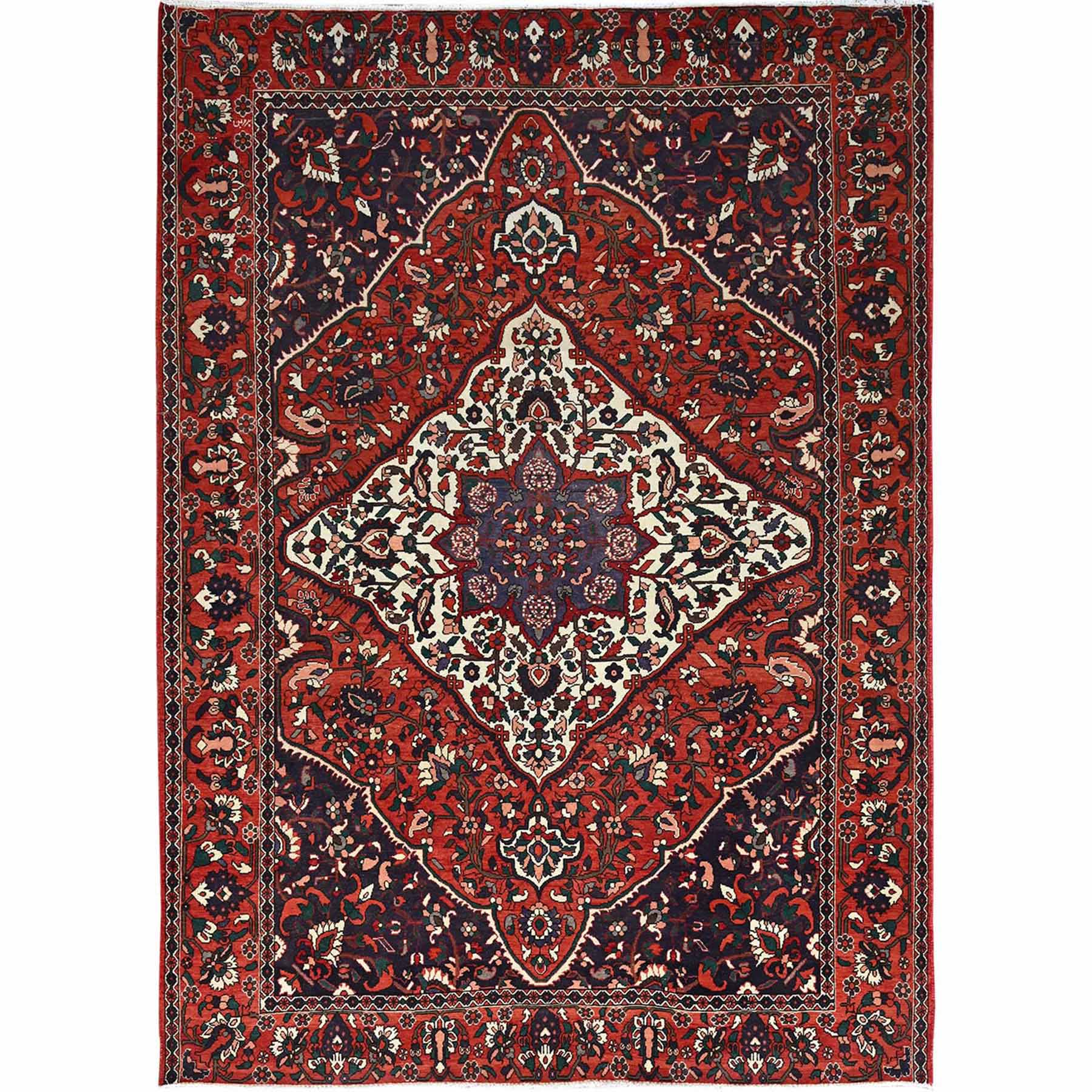 Overdyed-Vintage-Hand-Knotted-Rug-433090