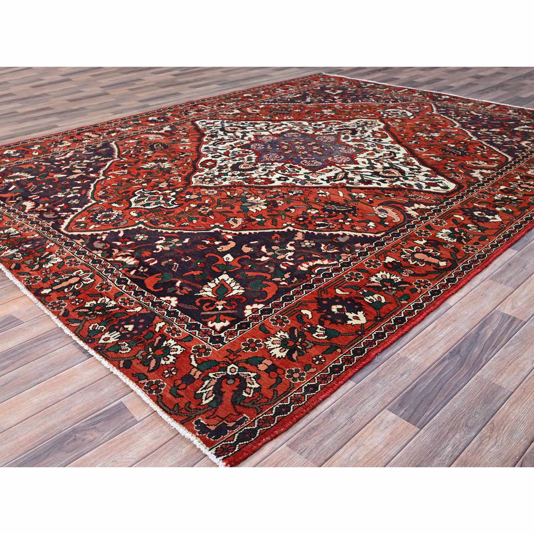 Overdyed-Vintage-Hand-Knotted-Rug-433090