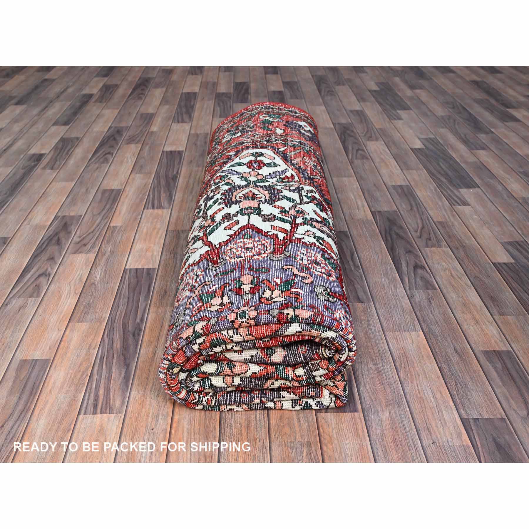 Overdyed-Vintage-Hand-Knotted-Rug-433090