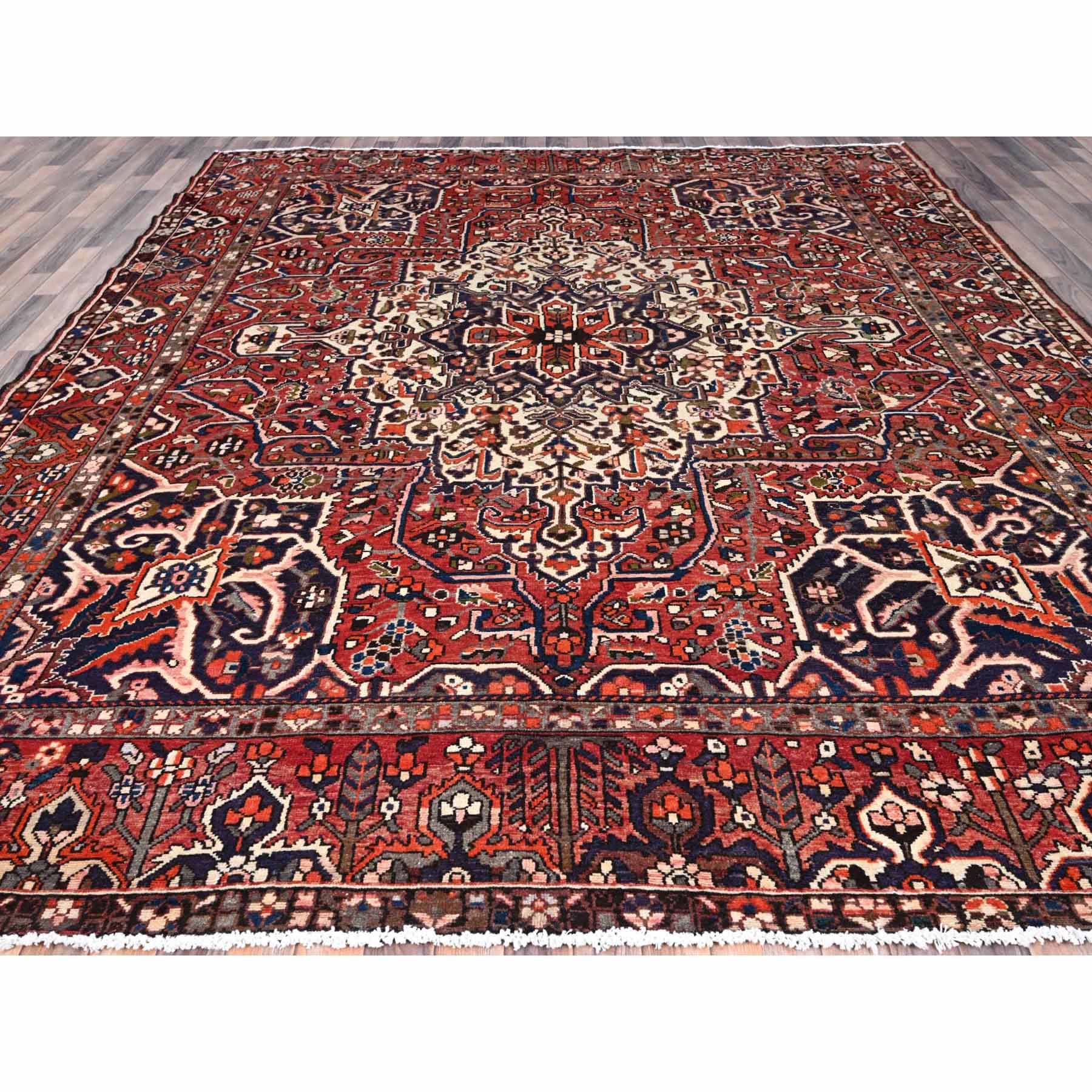 Overdyed-Vintage-Hand-Knotted-Rug-433100