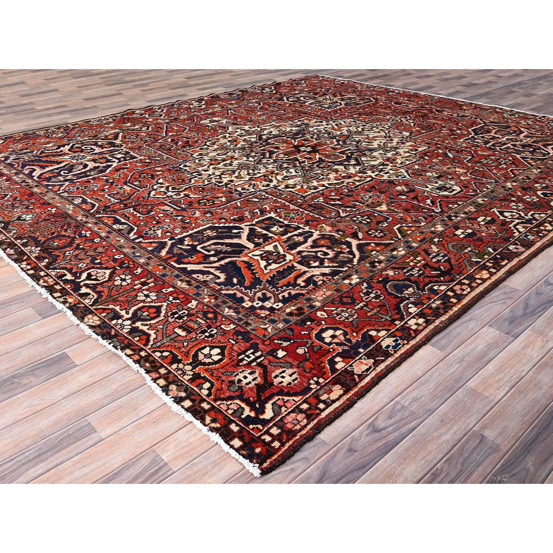 Overdyed-Vintage-Hand-Knotted-Rug-433100