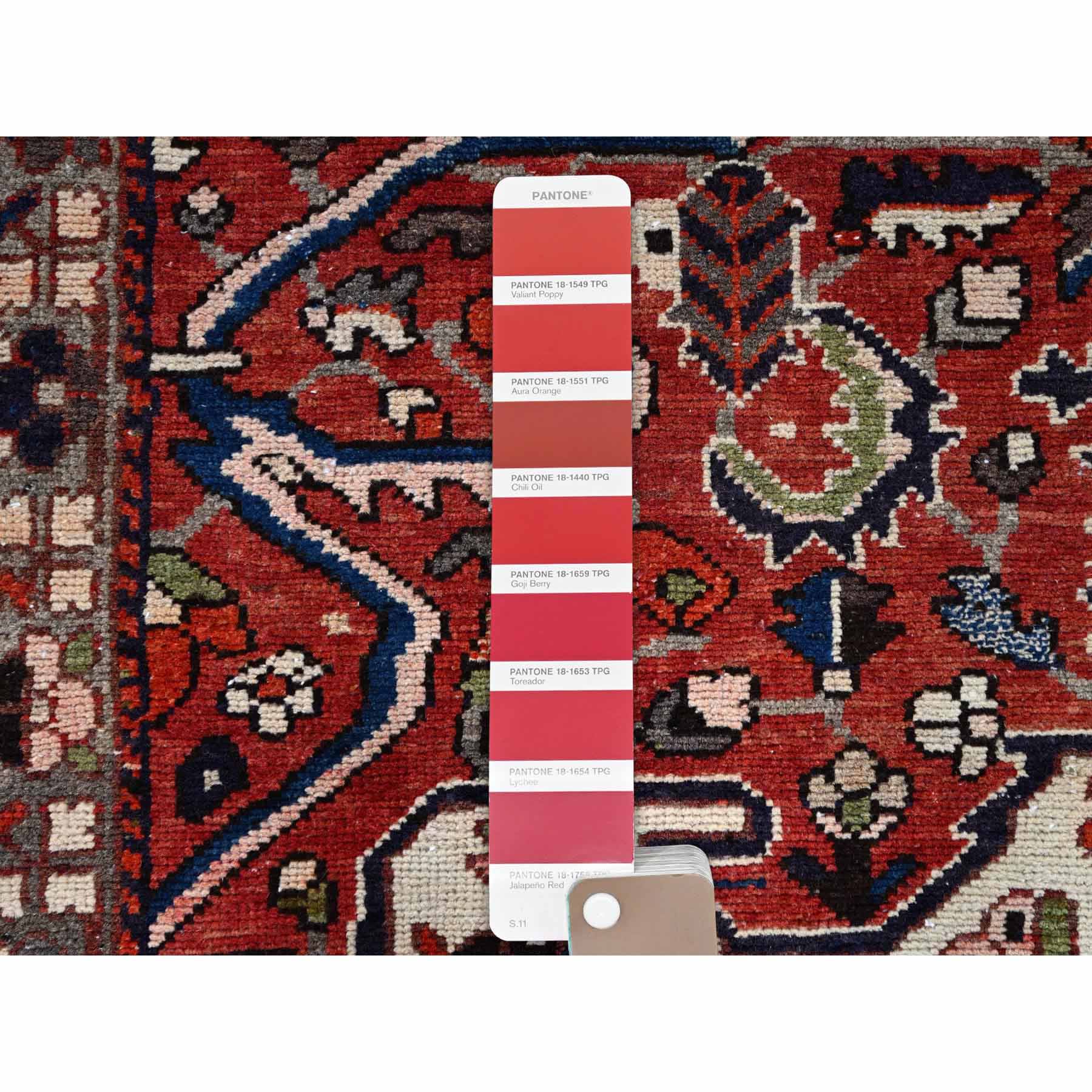 Overdyed-Vintage-Hand-Knotted-Rug-433100