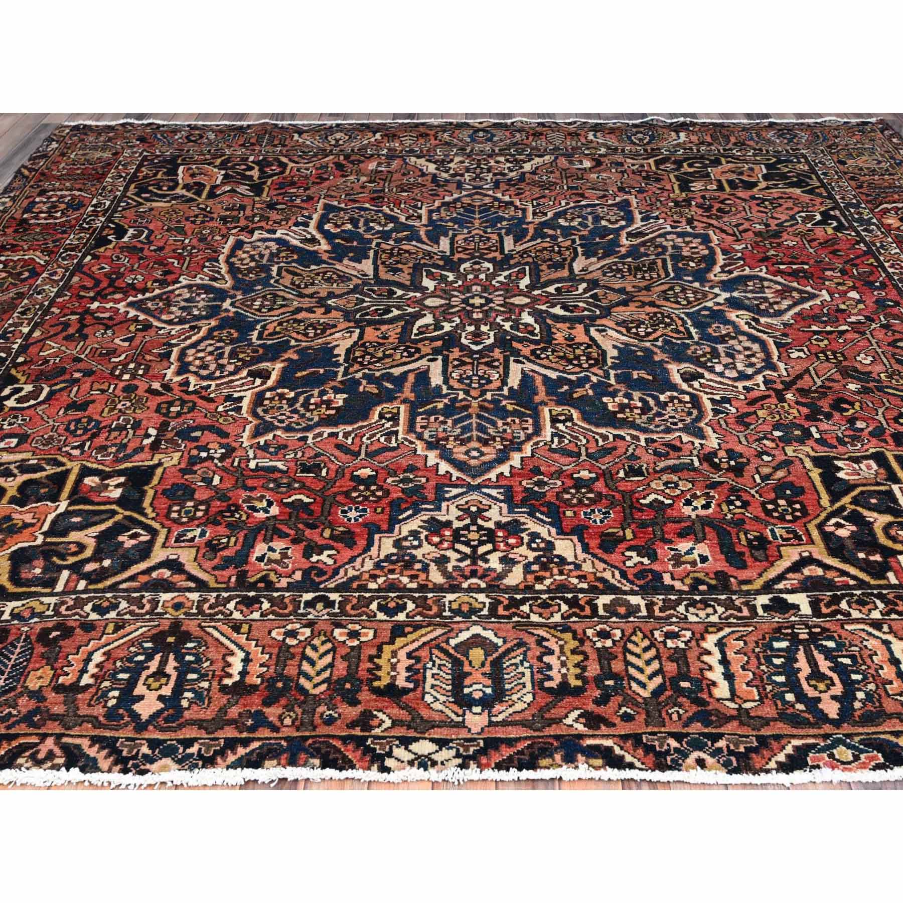 Overdyed-Vintage-Hand-Knotted-Rug-433105