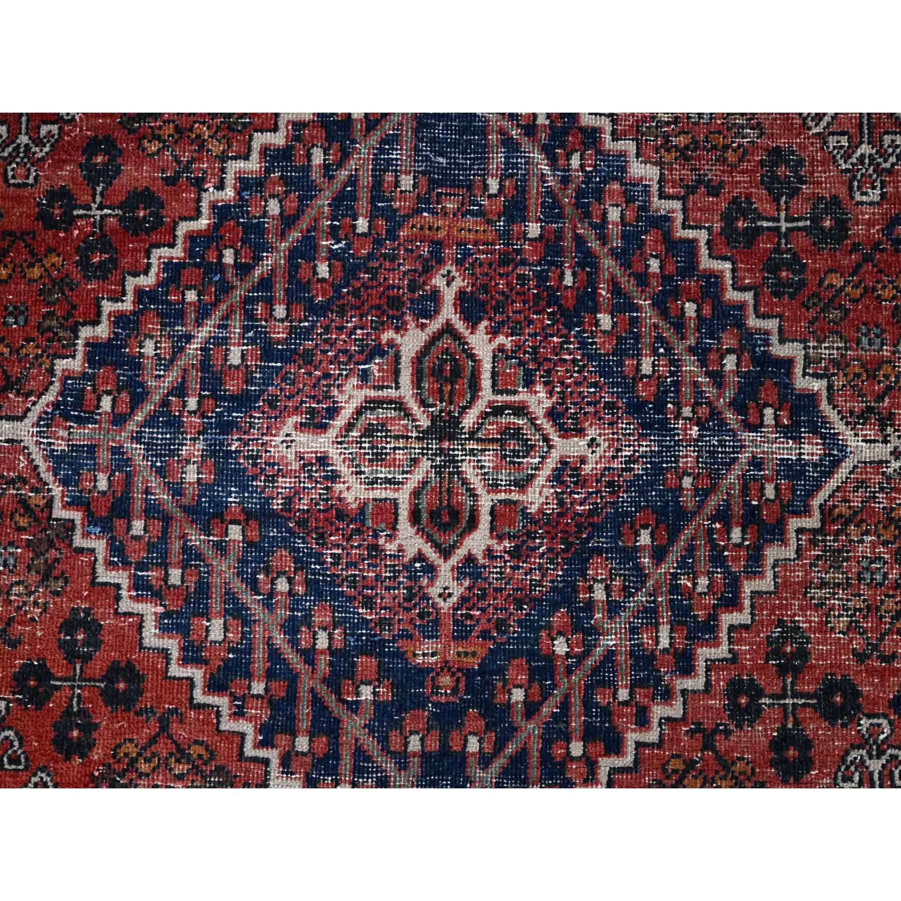 Overdyed-Vintage-Hand-Knotted-Rug-433110