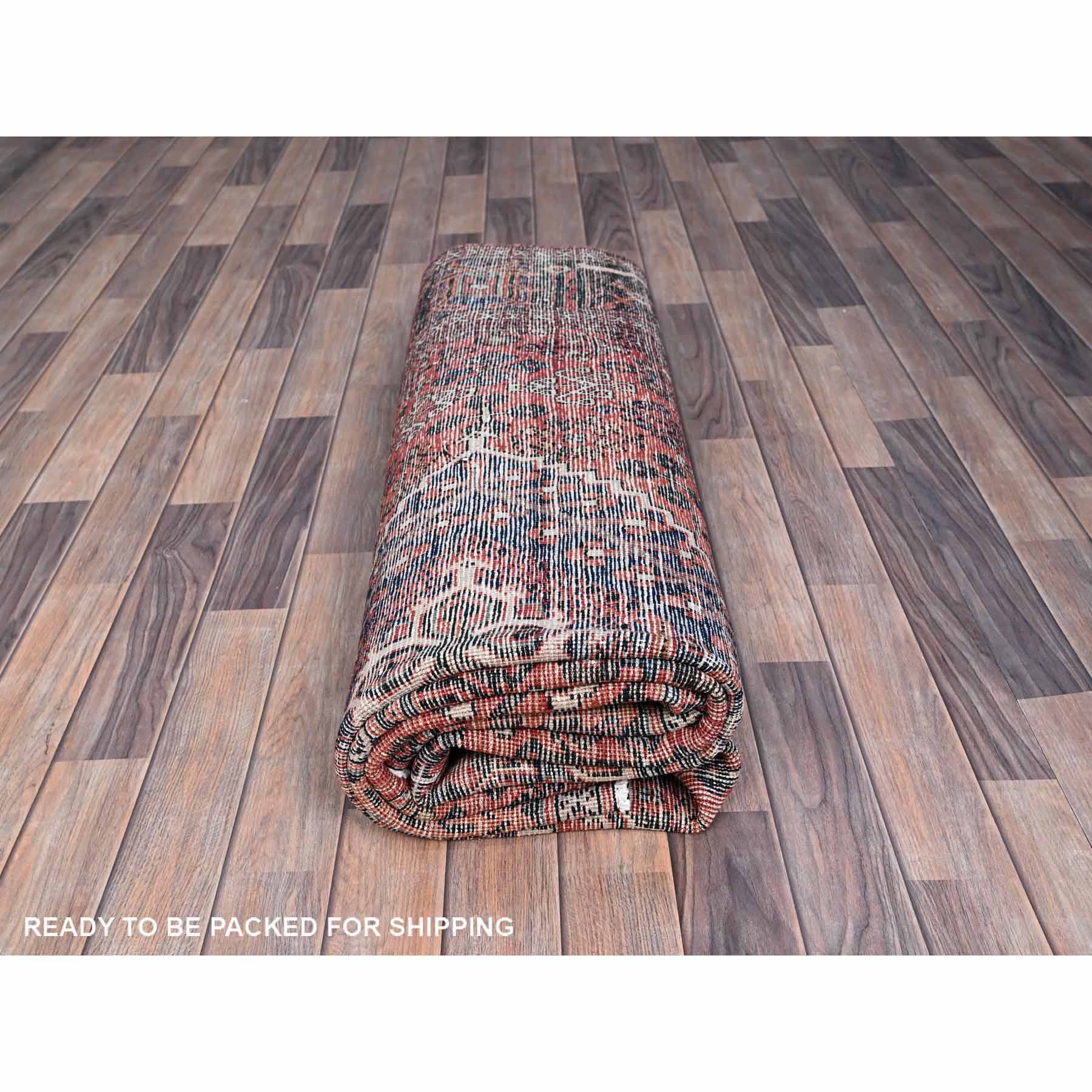 Overdyed-Vintage-Hand-Knotted-Rug-433110