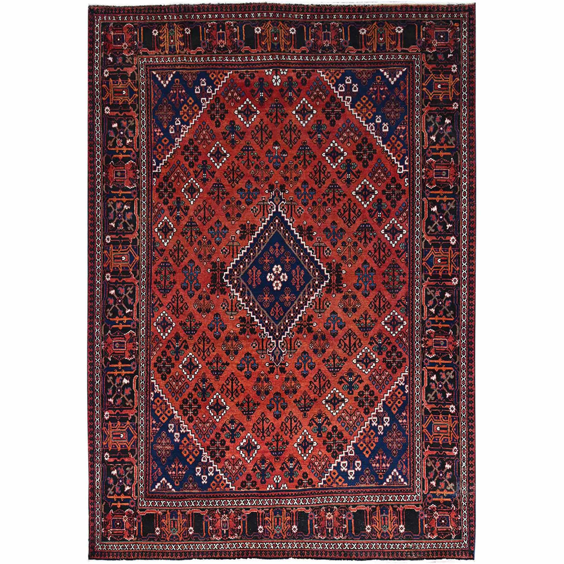 Overdyed-Vintage-Hand-Knotted-Rug-433115