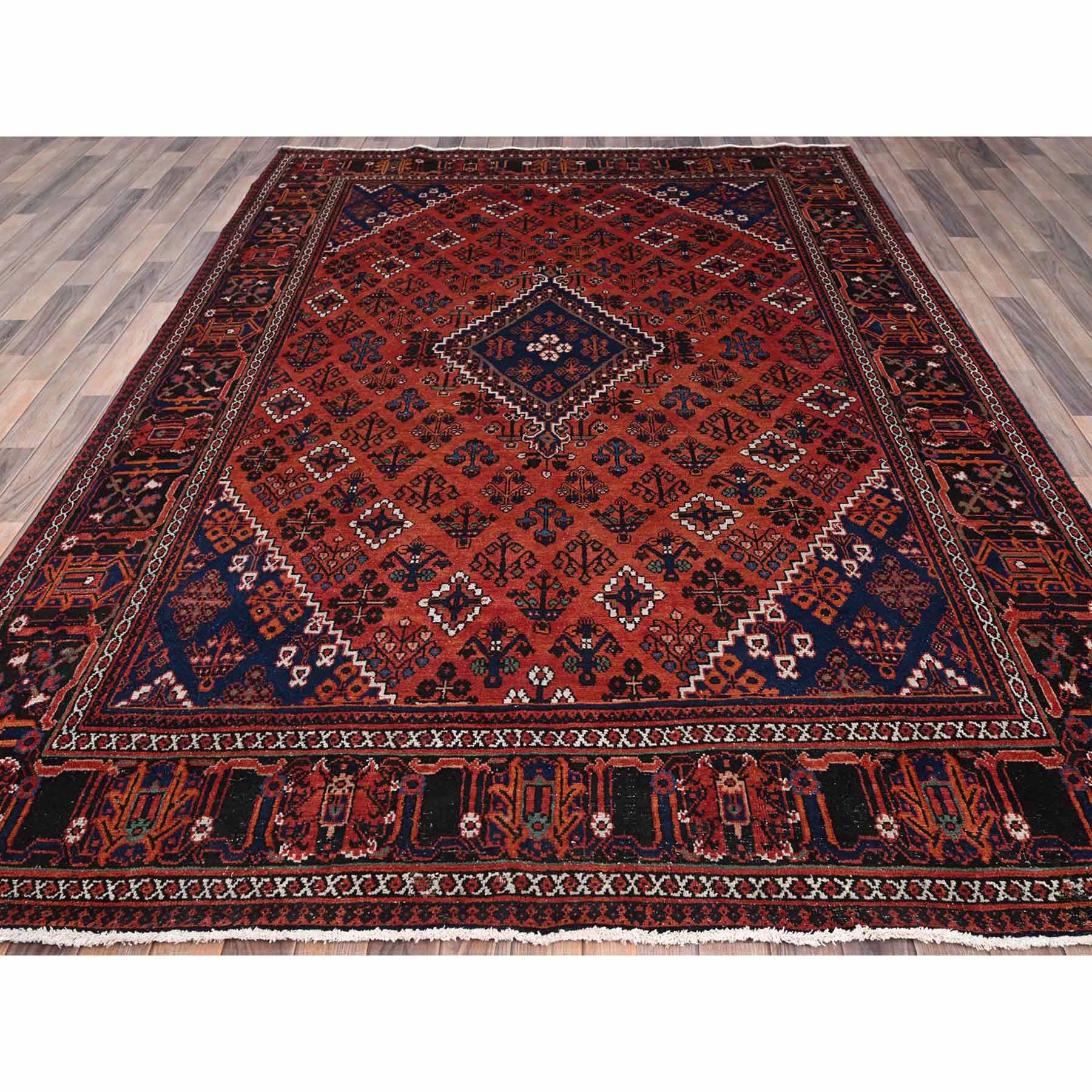 Overdyed-Vintage-Hand-Knotted-Rug-433115