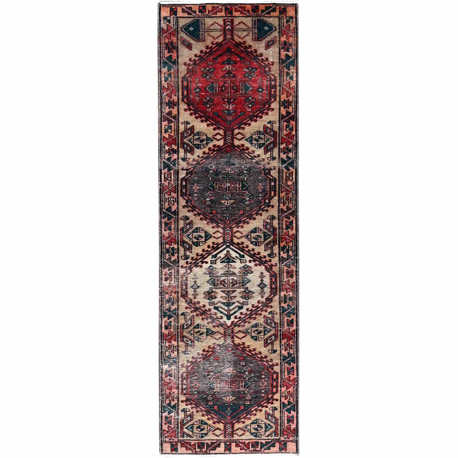 Overdyed-Vintage-Hand-Knotted-Rug-433165