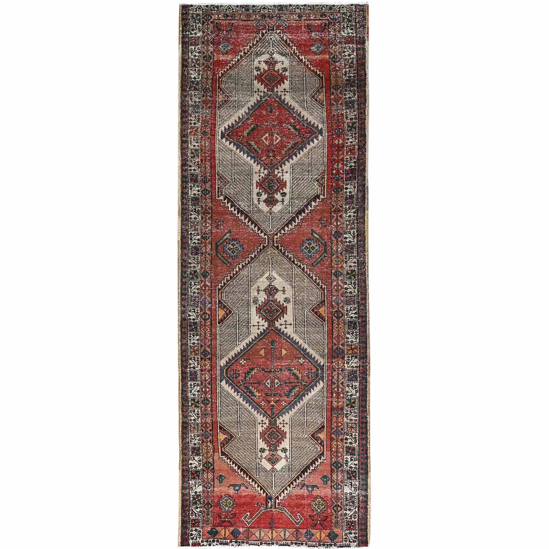 Overdyed-Vintage-Hand-Knotted-Rug-433220