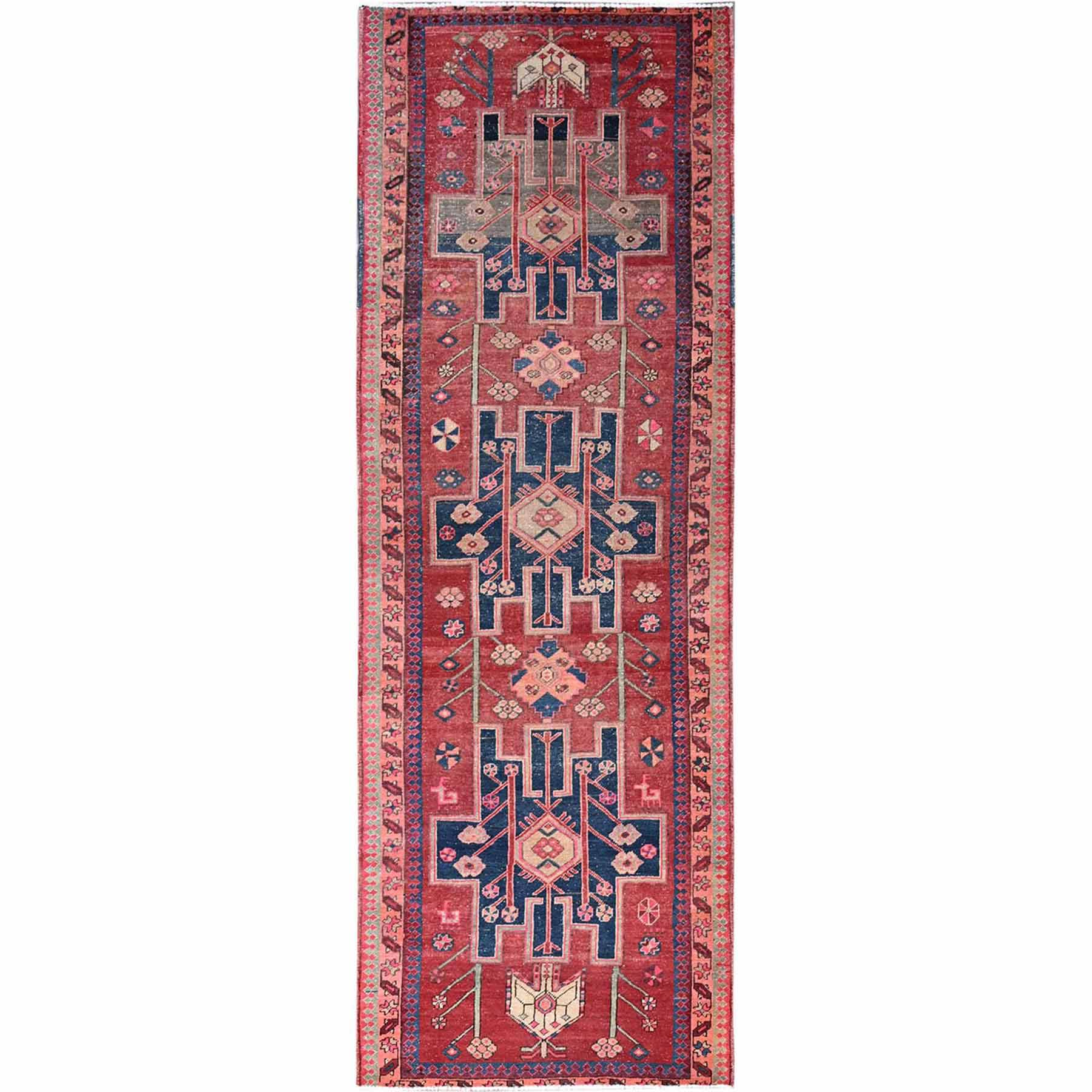 Overdyed-Vintage-Hand-Knotted-Rug-433235