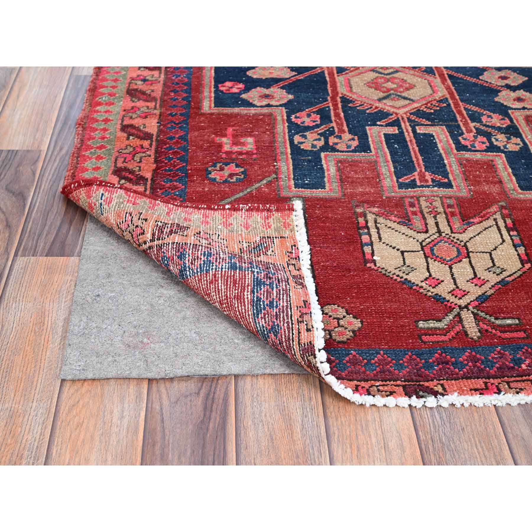 Overdyed-Vintage-Hand-Knotted-Rug-433235