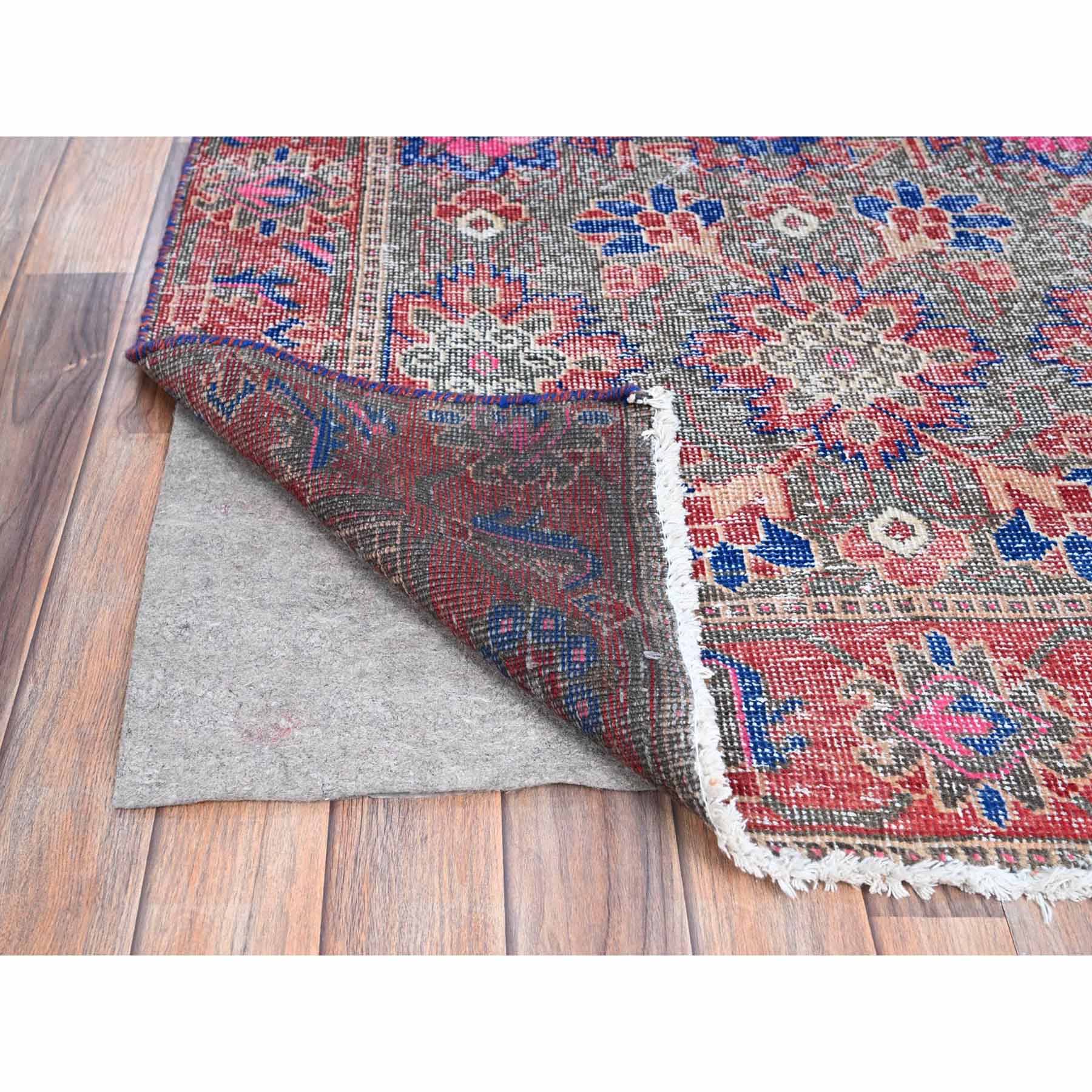 Overdyed-Vintage-Hand-Knotted-Rug-433240