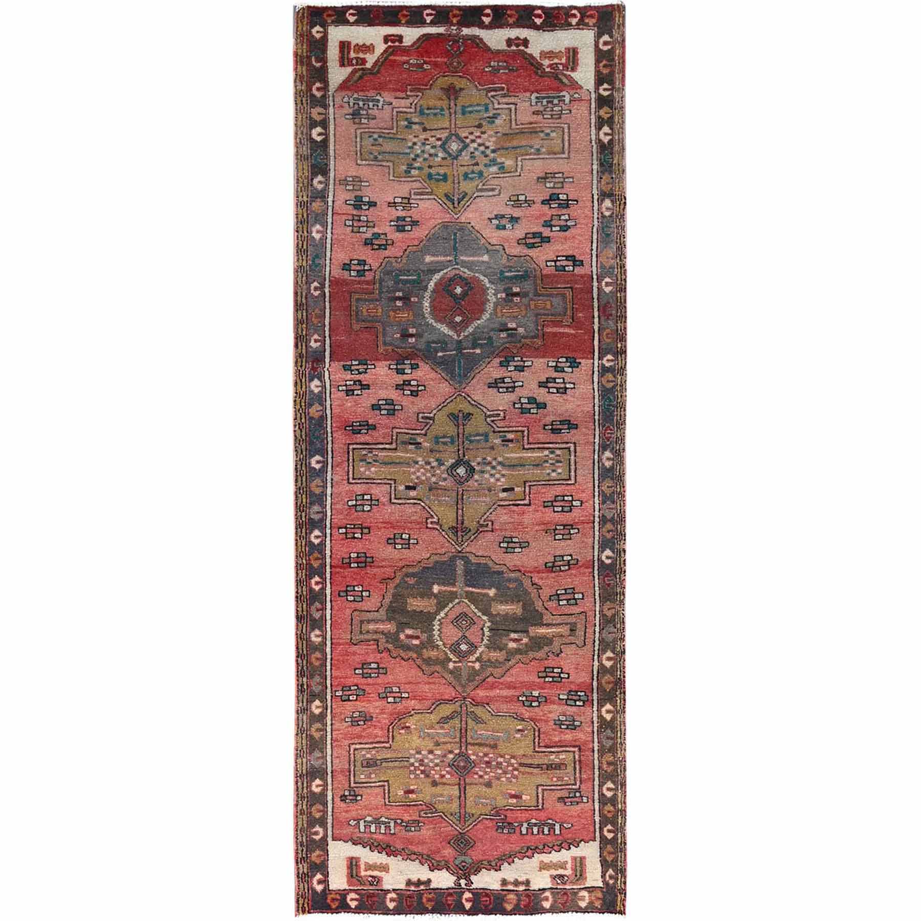 Overdyed-Vintage-Hand-Knotted-Rug-433275