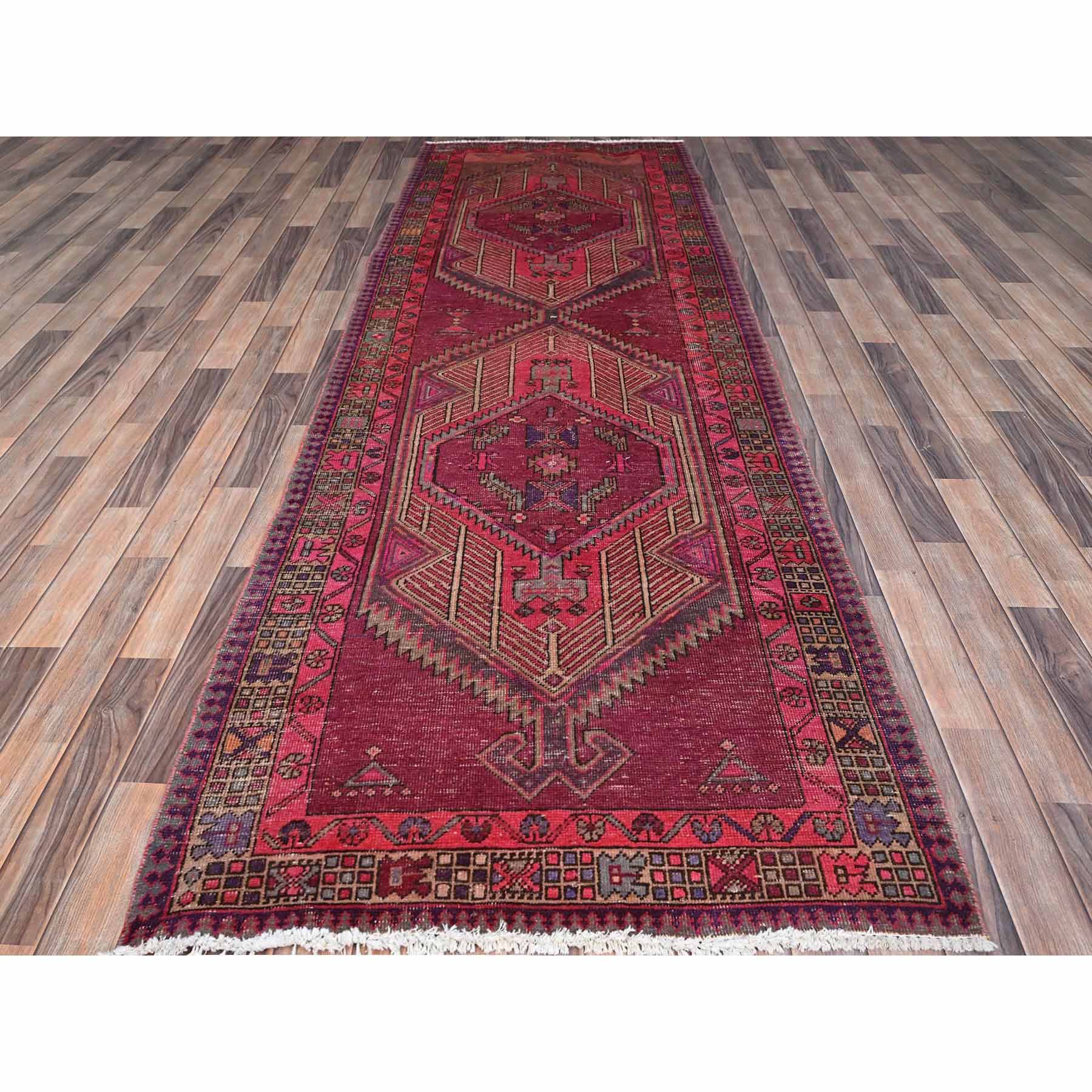 Overdyed-Vintage-Hand-Knotted-Rug-433300