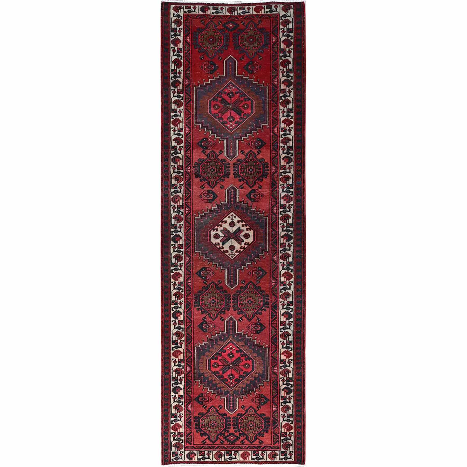 Overdyed-Vintage-Hand-Knotted-Rug-433310