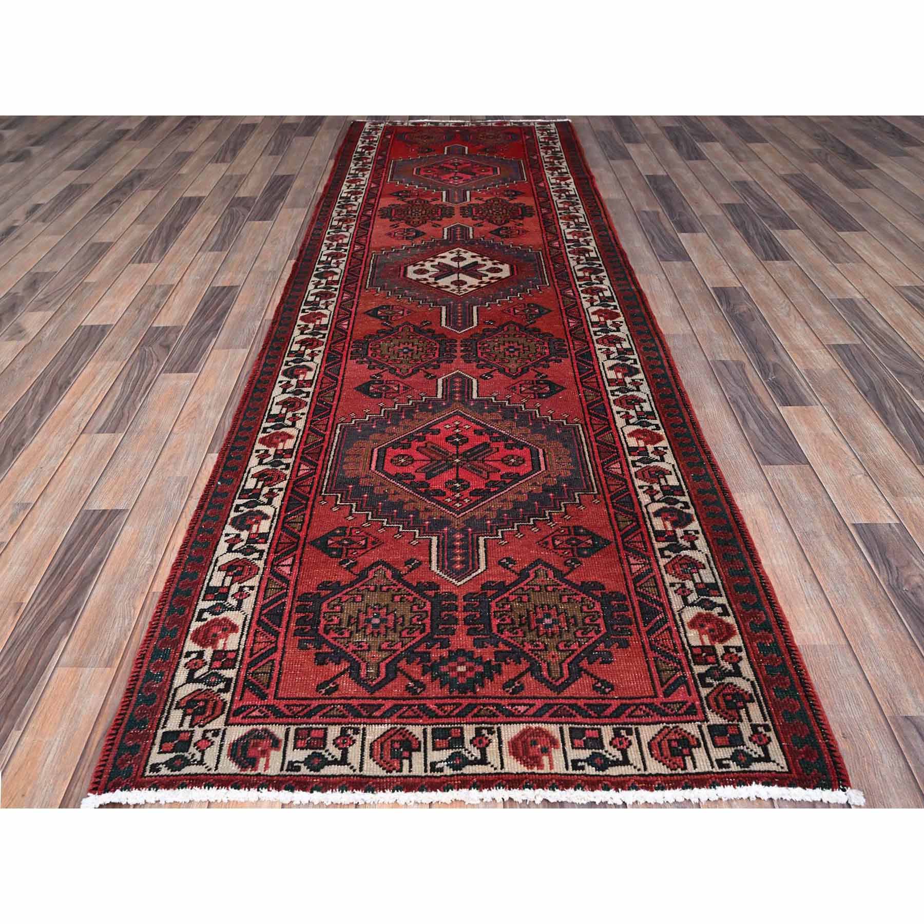 Overdyed-Vintage-Hand-Knotted-Rug-433310