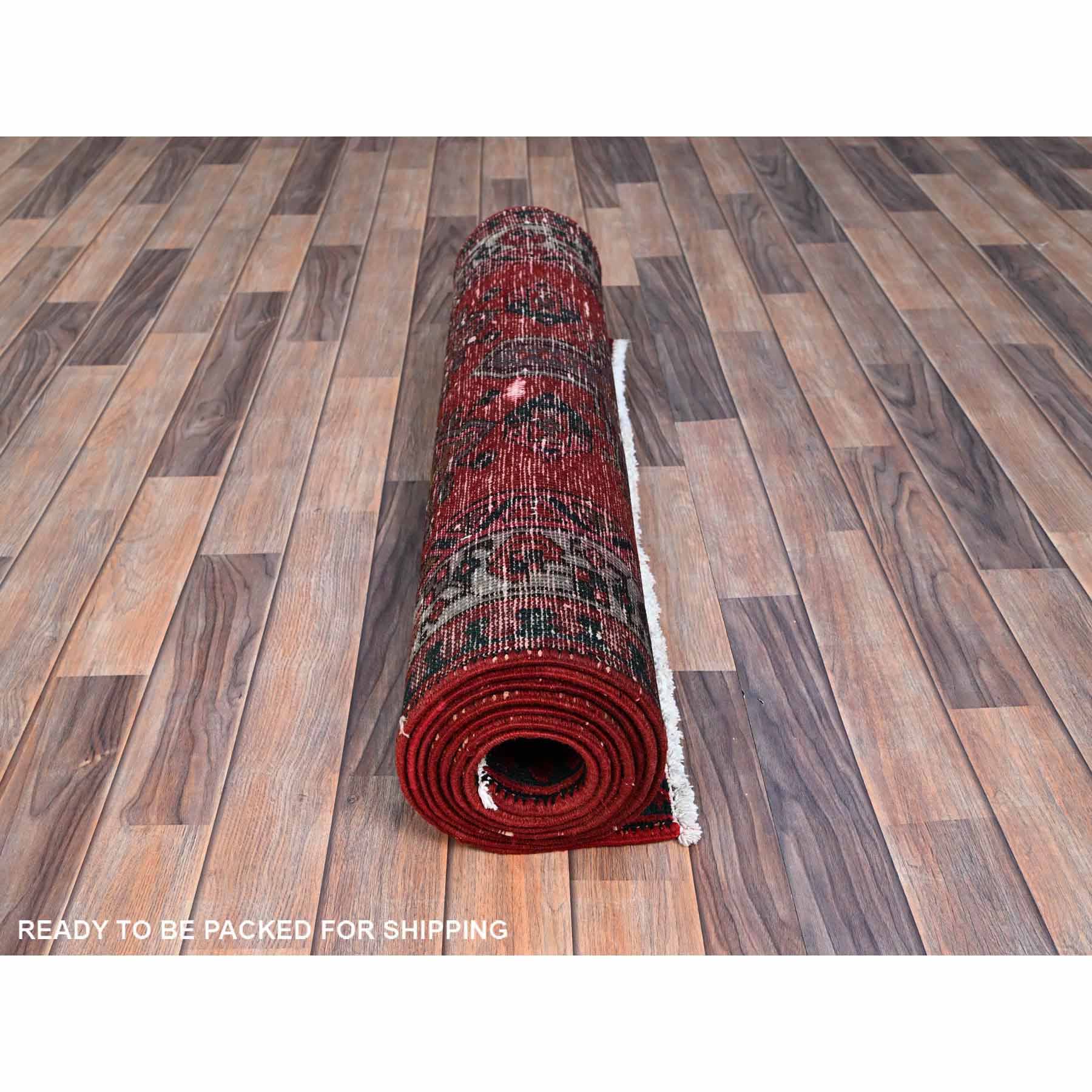 Overdyed-Vintage-Hand-Knotted-Rug-433310