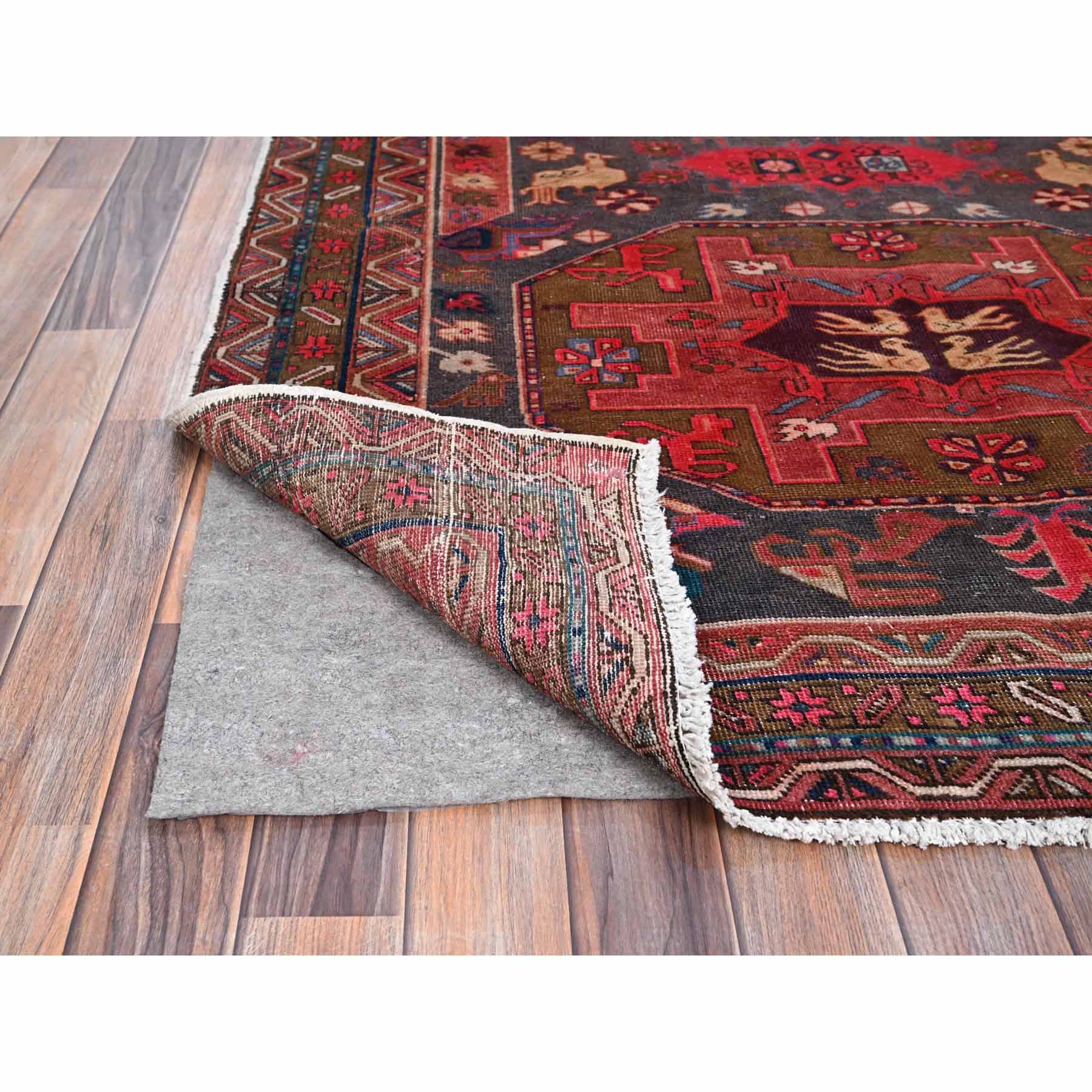 Overdyed-Vintage-Hand-Knotted-Rug-433340