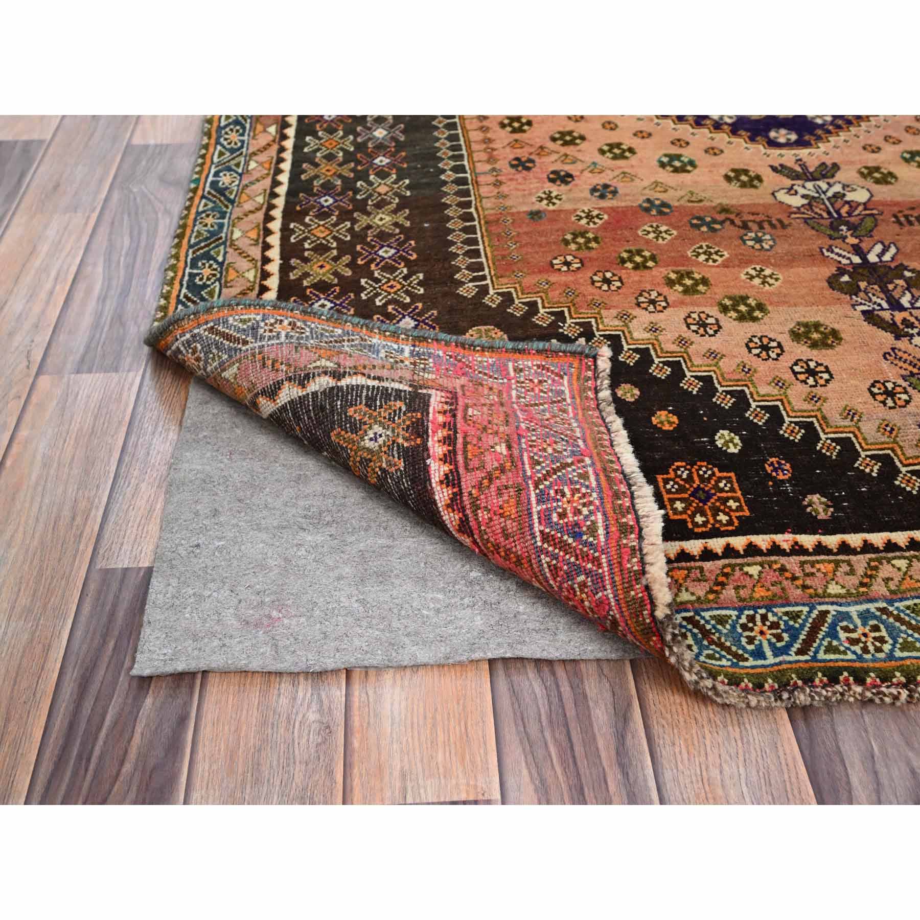 Overdyed-Vintage-Hand-Knotted-Rug-433345