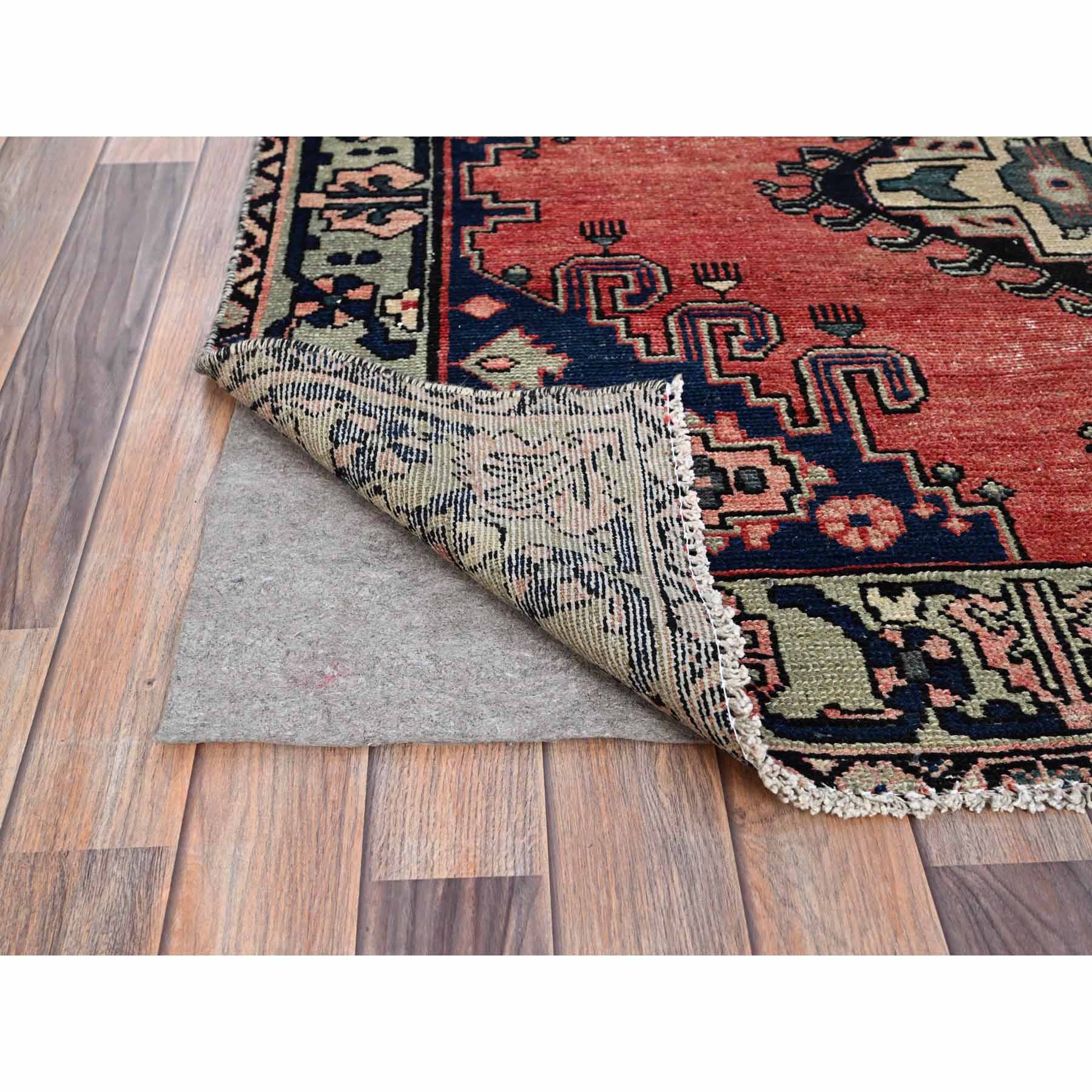 Overdyed-Vintage-Hand-Knotted-Rug-433360