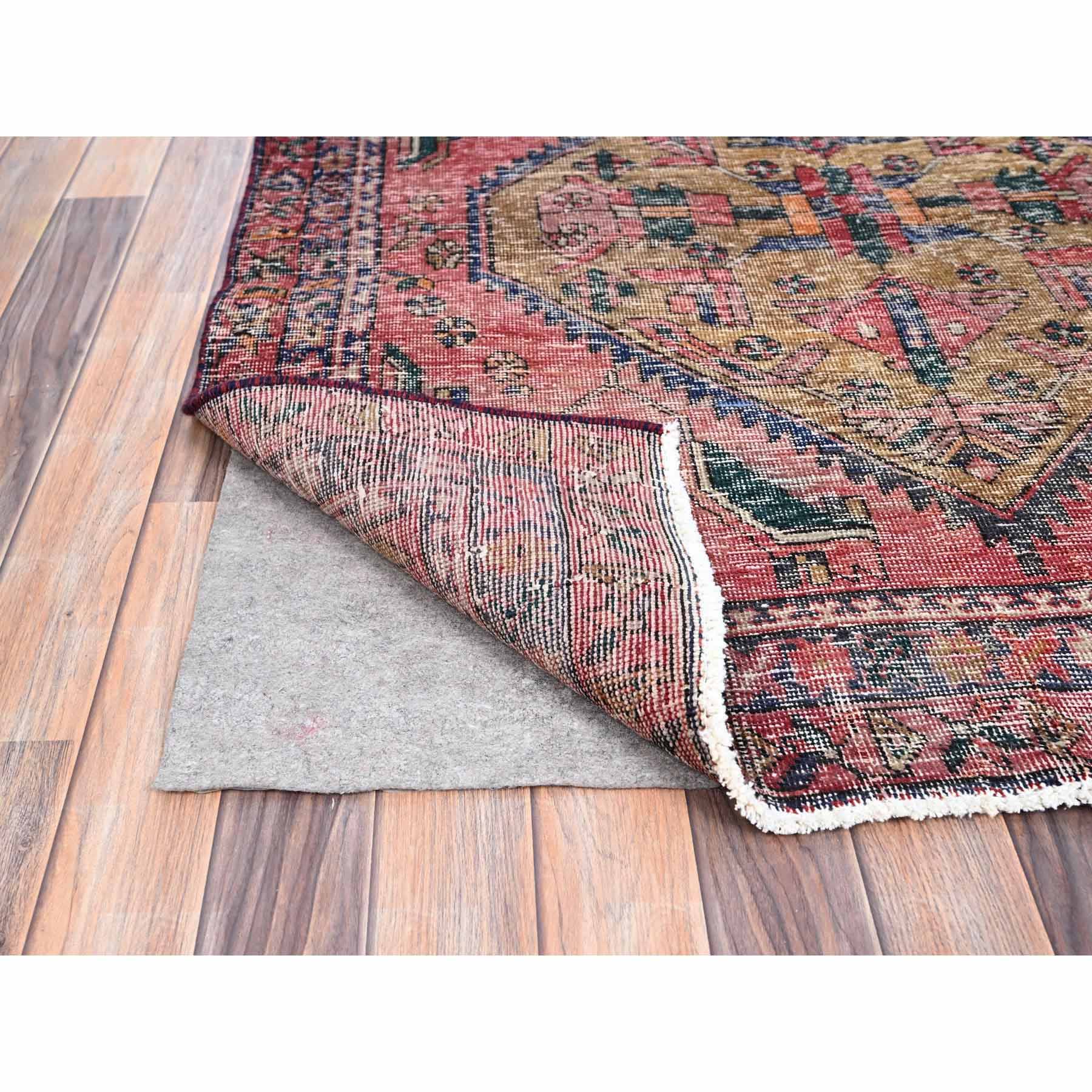 Overdyed-Vintage-Hand-Knotted-Rug-433395