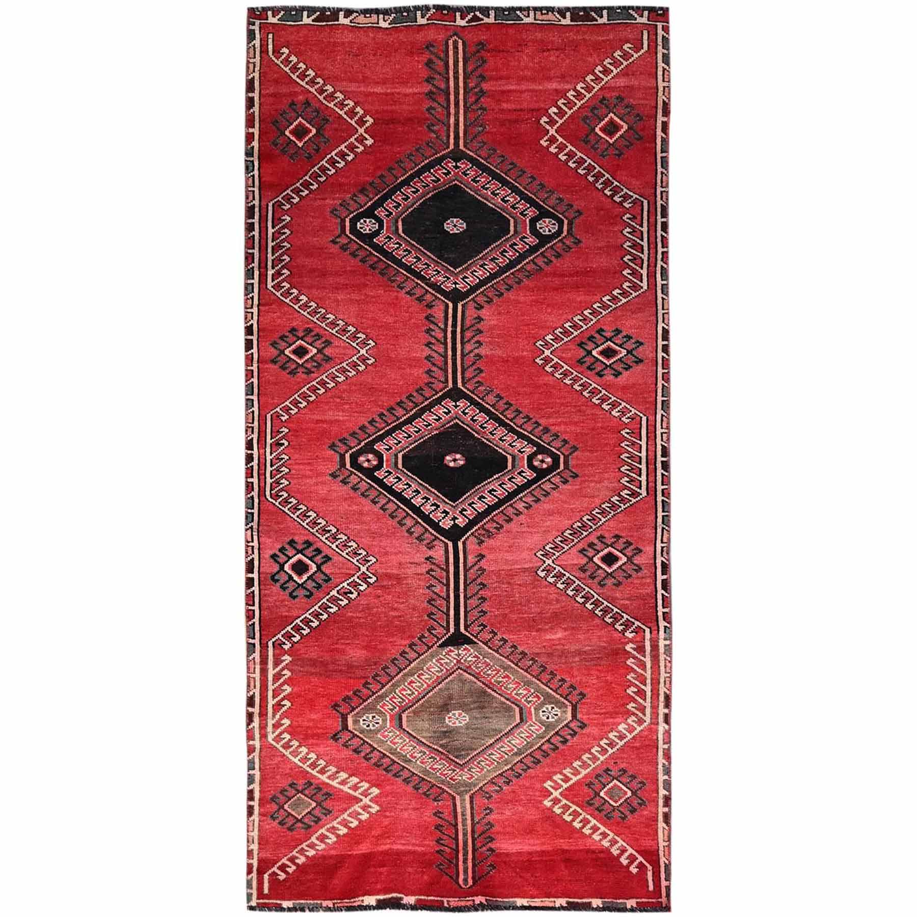 Overdyed-Vintage-Hand-Knotted-Rug-433400