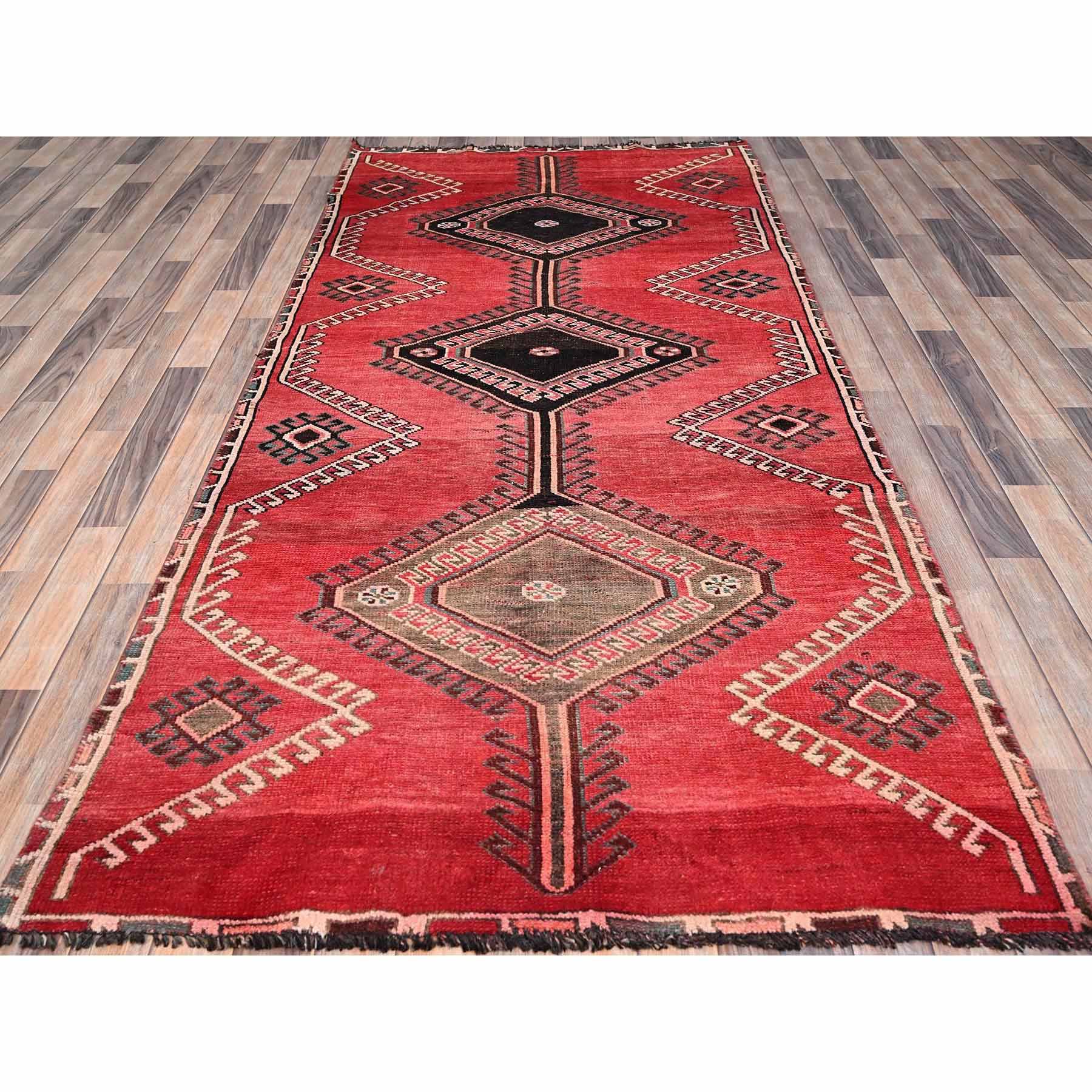 Overdyed-Vintage-Hand-Knotted-Rug-433400