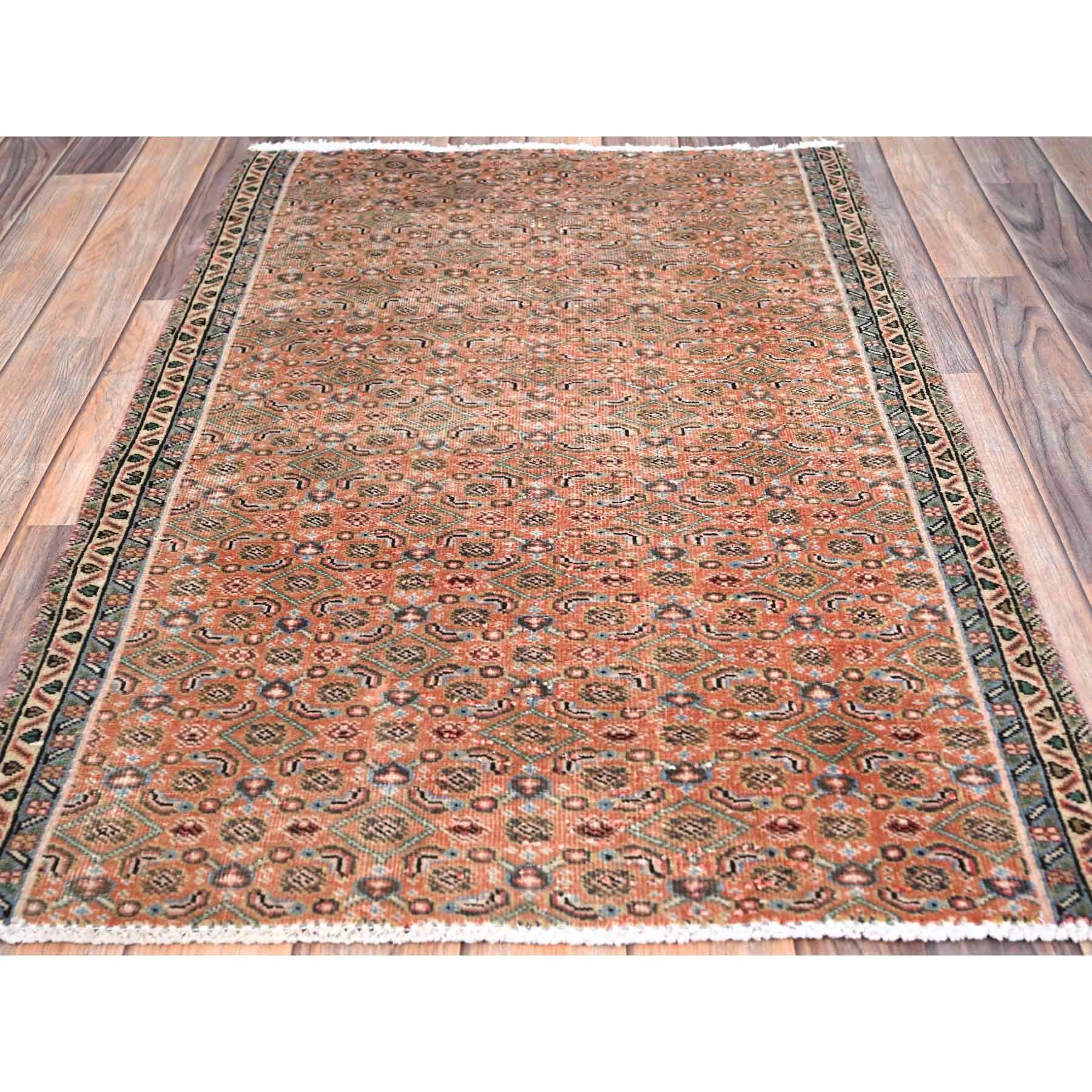 Overdyed-Vintage-Hand-Knotted-Rug-433415