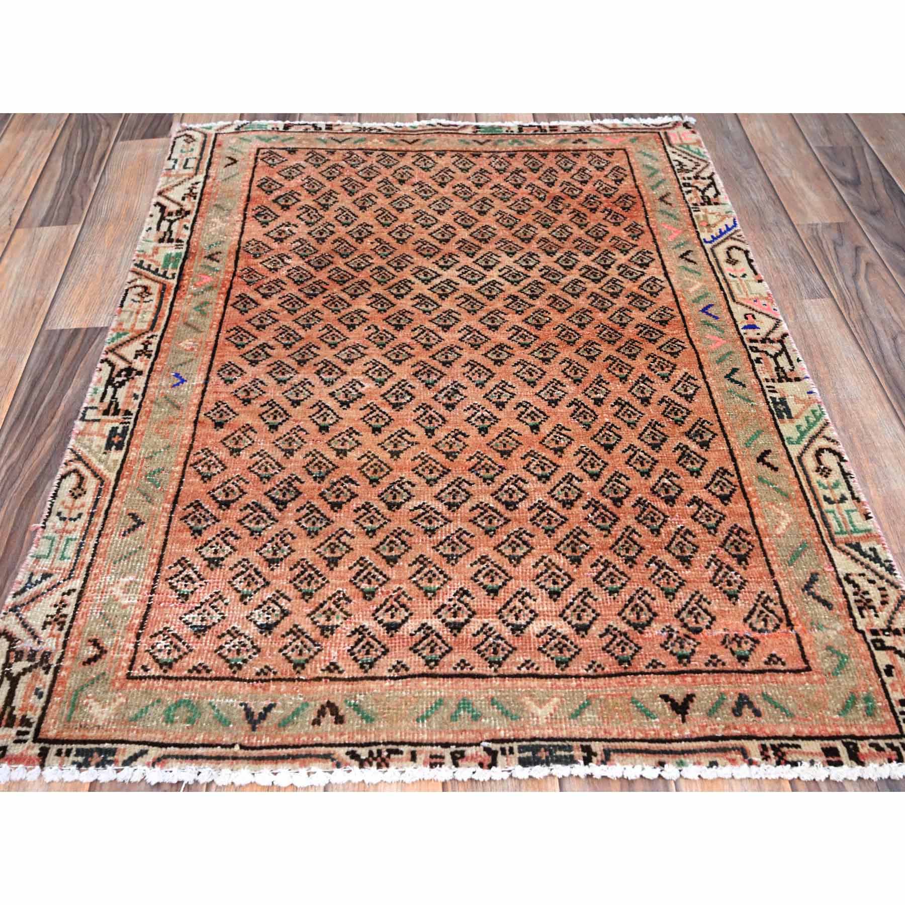 Overdyed-Vintage-Hand-Knotted-Rug-433420