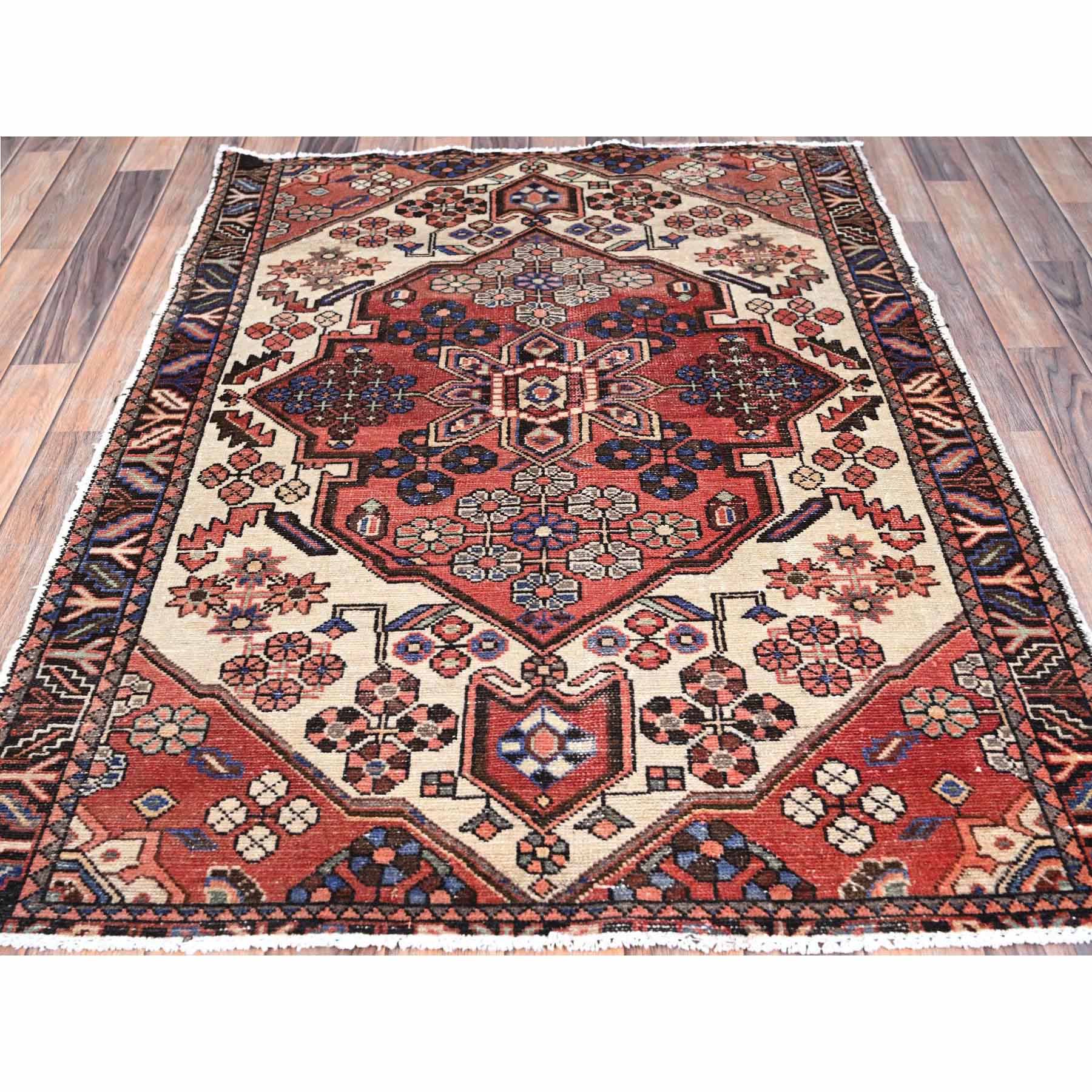 Overdyed-Vintage-Hand-Knotted-Rug-433435