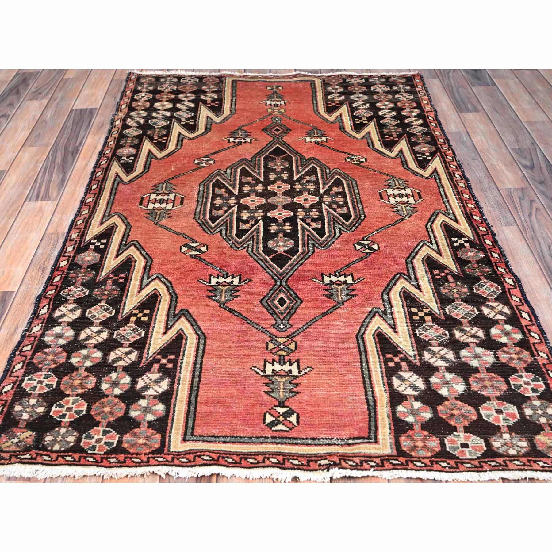 Overdyed-Vintage-Hand-Knotted-Rug-433445