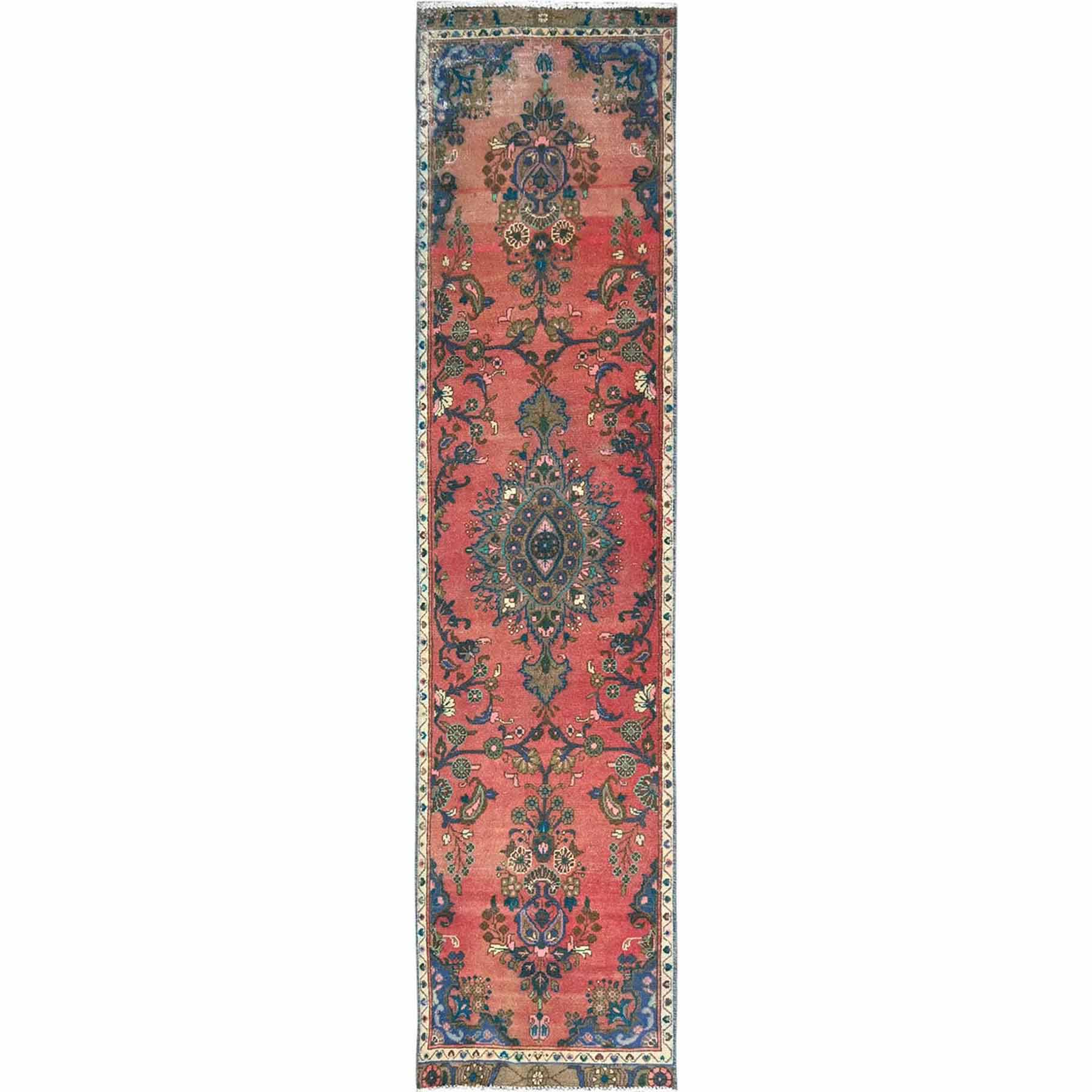 Overdyed-Vintage-Hand-Knotted-Rug-433455