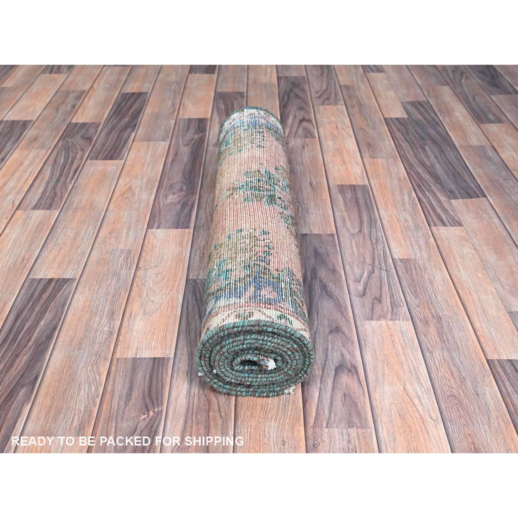 Overdyed-Vintage-Hand-Knotted-Rug-433455