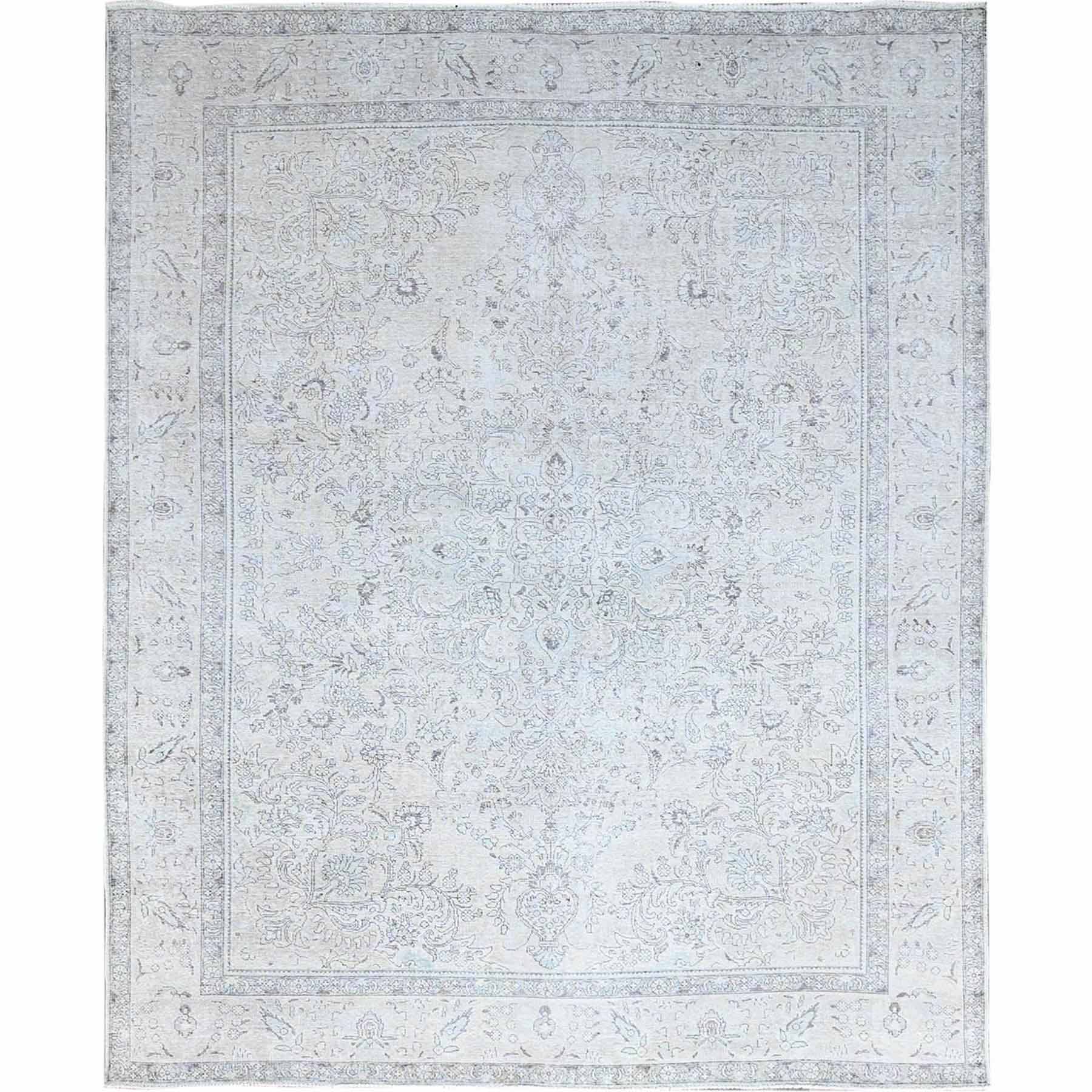 Overdyed-Vintage-Hand-Knotted-Rug-434595