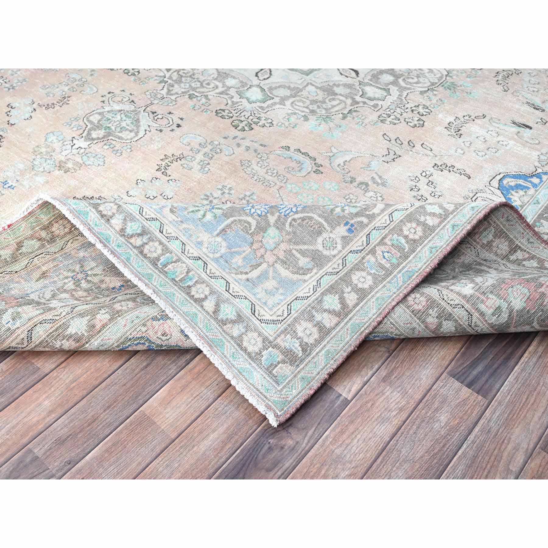 Overdyed-Vintage-Hand-Knotted-Rug-434605