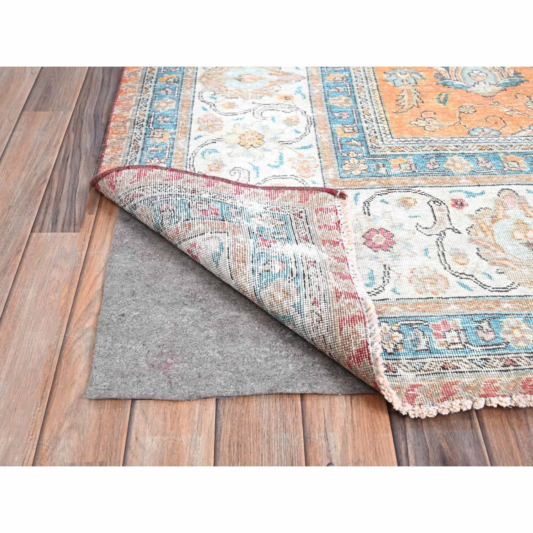 Overdyed-Vintage-Hand-Knotted-Rug-434610