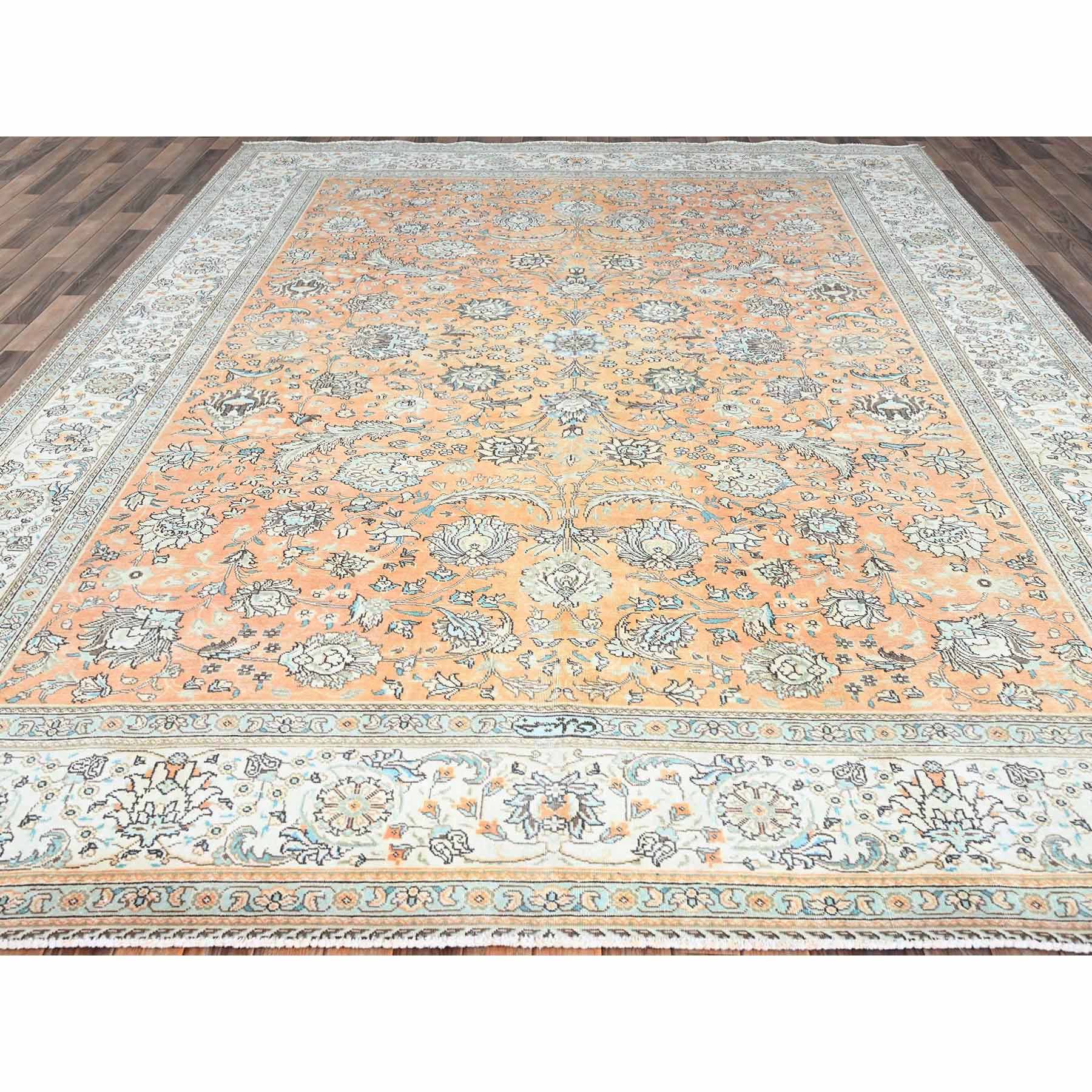 Overdyed-Vintage-Hand-Knotted-Rug-434620