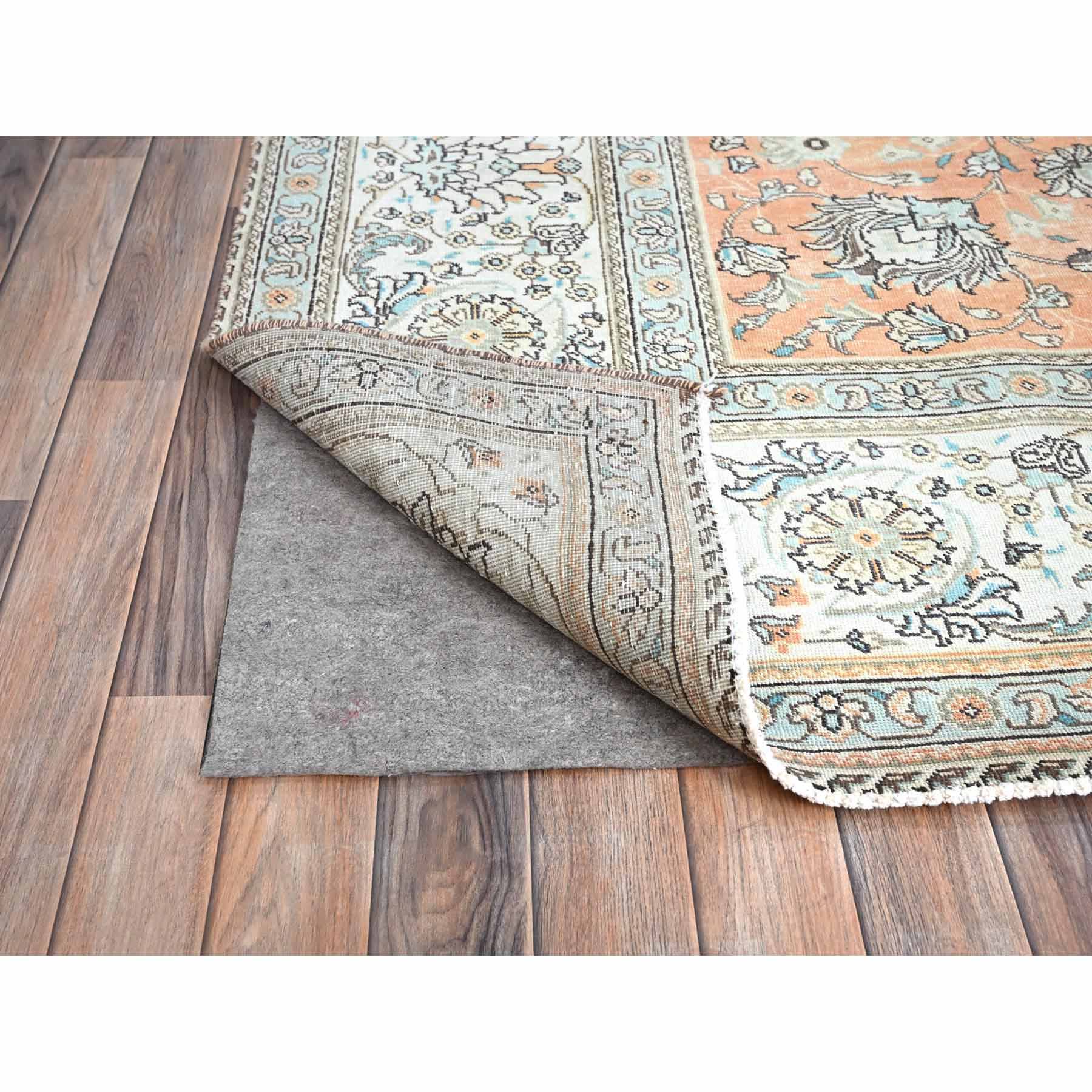 Overdyed-Vintage-Hand-Knotted-Rug-434620