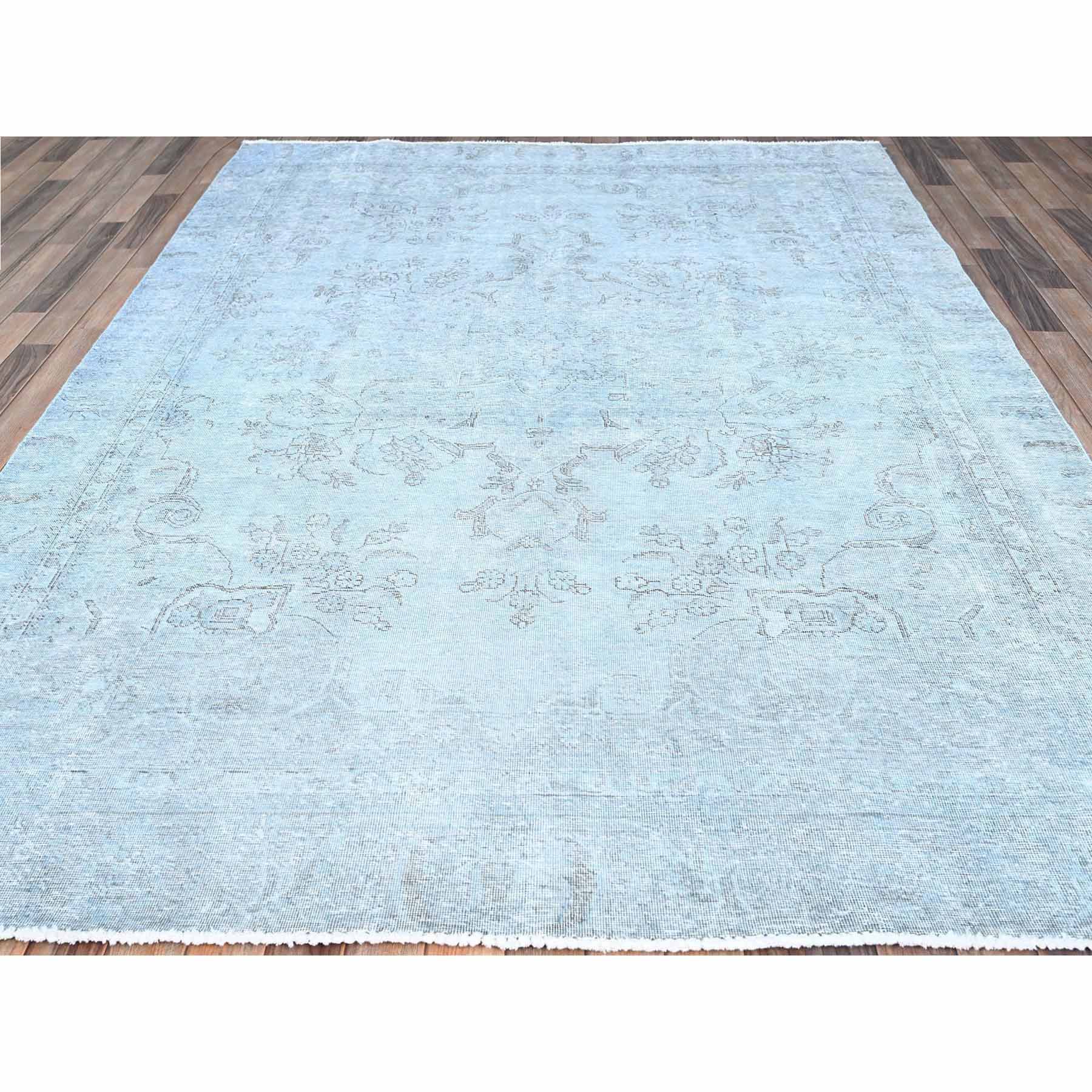 Overdyed-Vintage-Hand-Knotted-Rug-434630