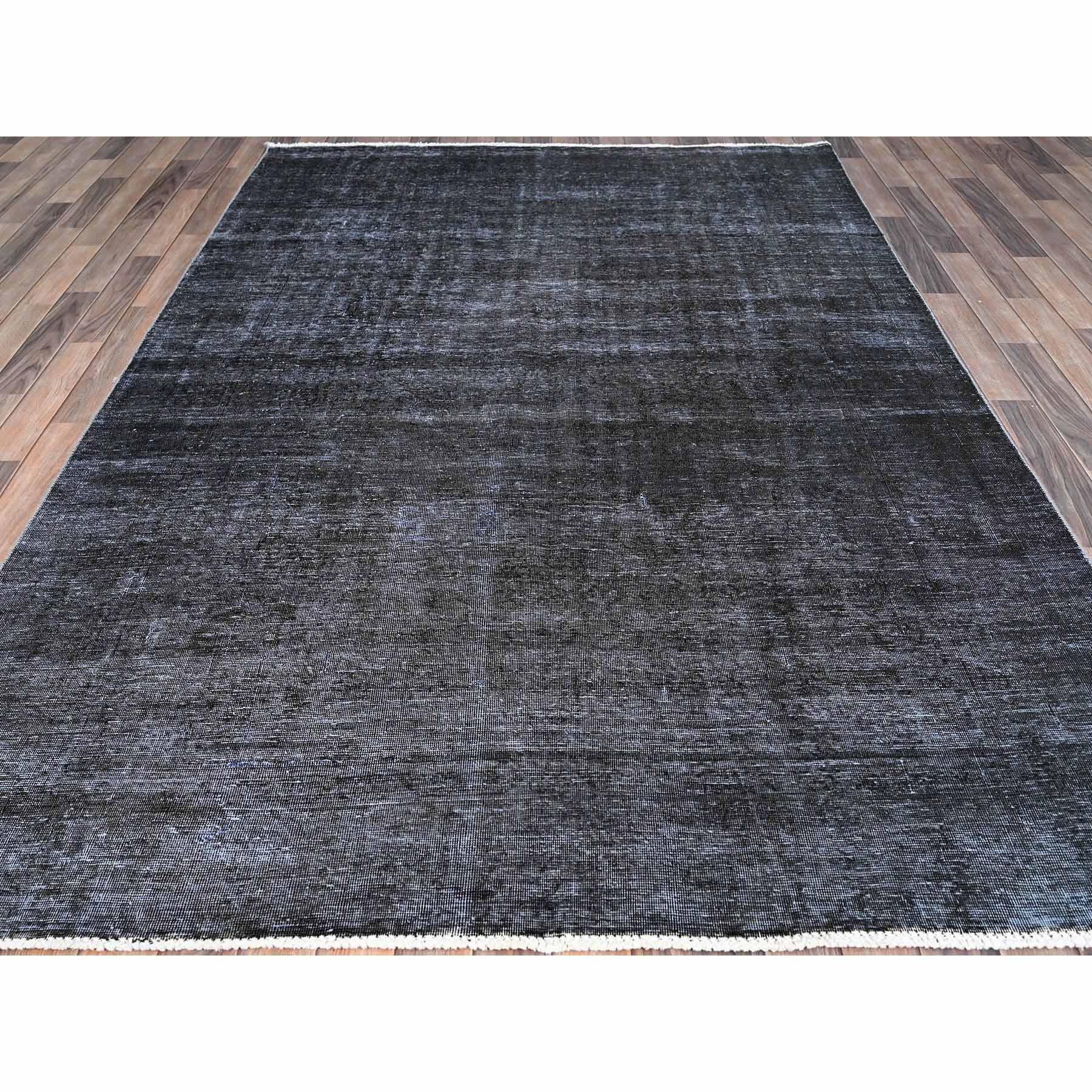 Overdyed-Vintage-Hand-Knotted-Rug-434635