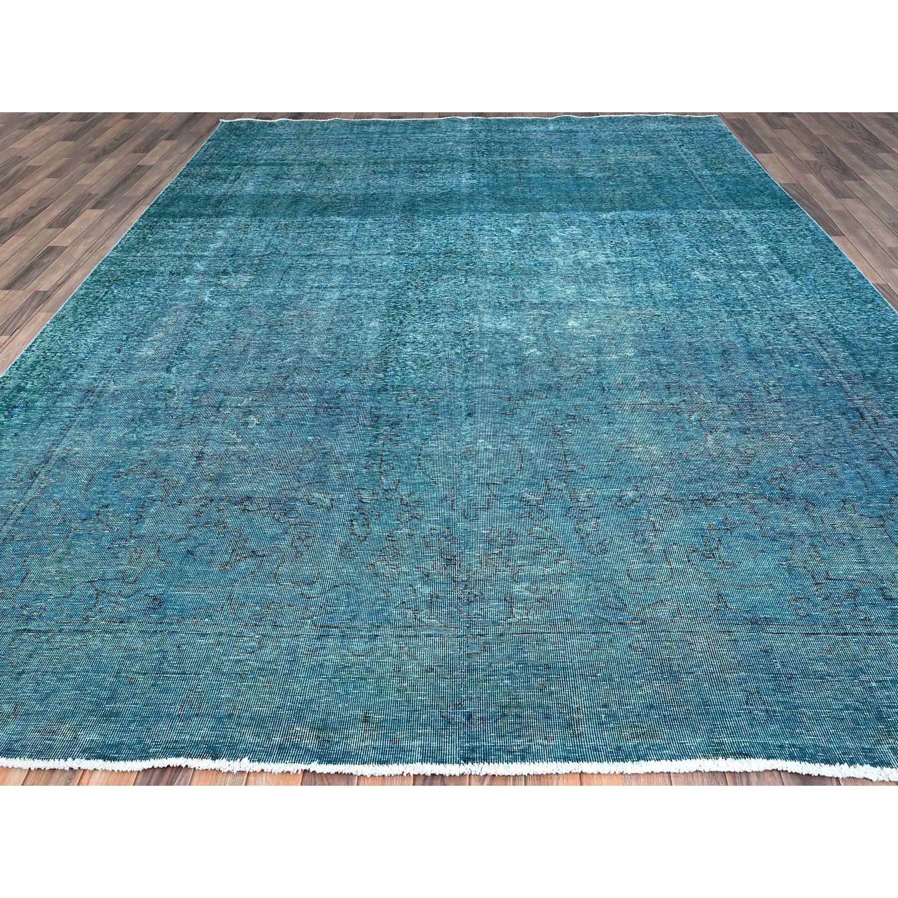 Overdyed-Vintage-Hand-Knotted-Rug-434640