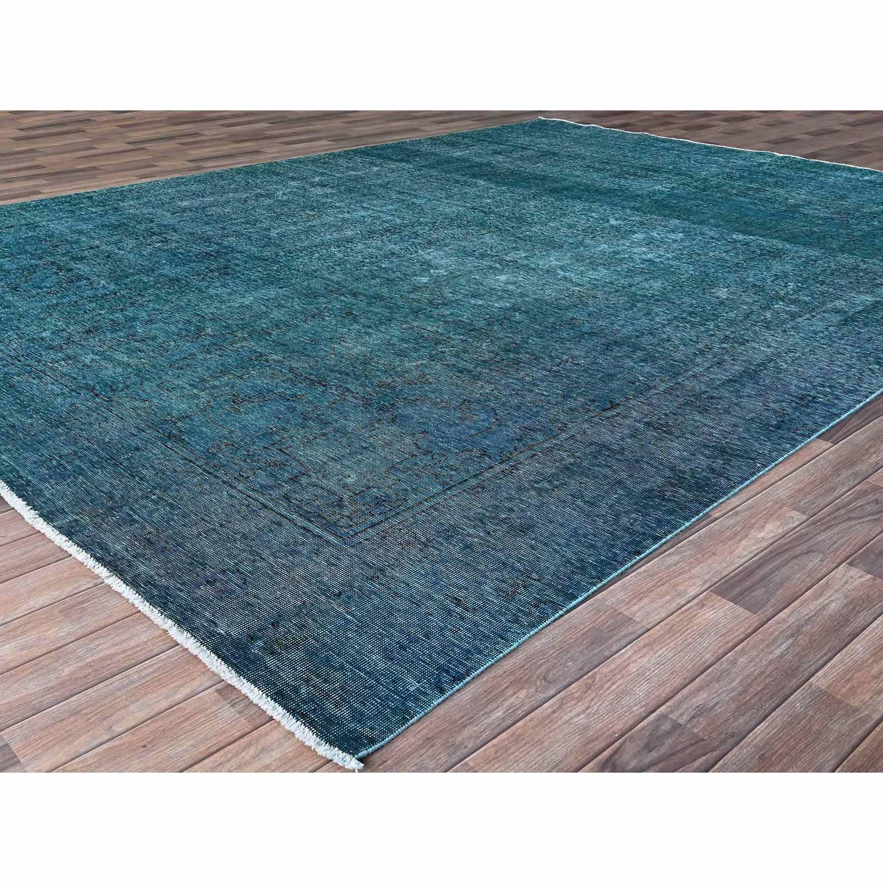 Overdyed-Vintage-Hand-Knotted-Rug-434640