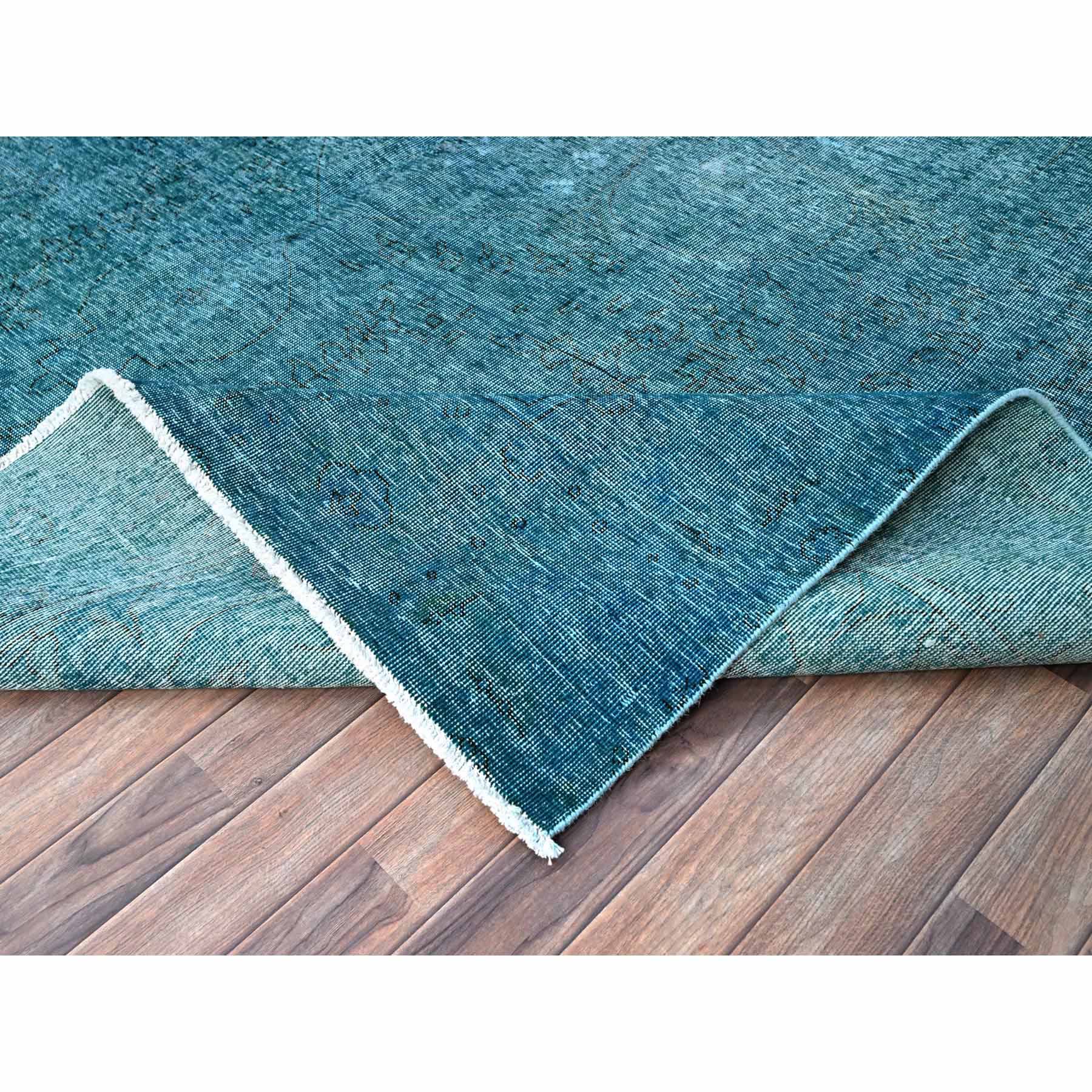 Overdyed-Vintage-Hand-Knotted-Rug-434640