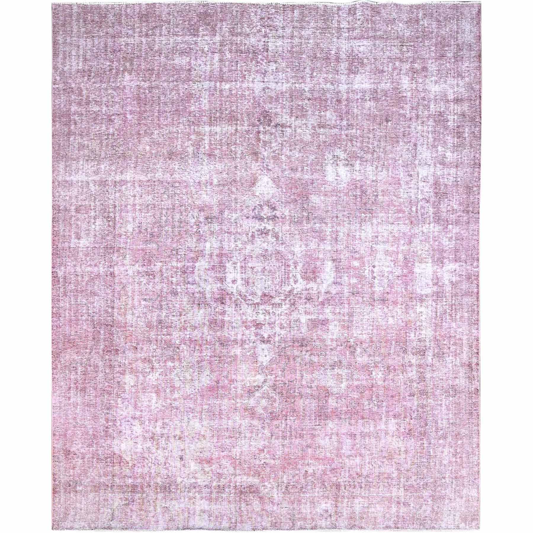 Overdyed-Vintage-Hand-Knotted-Rug-434645