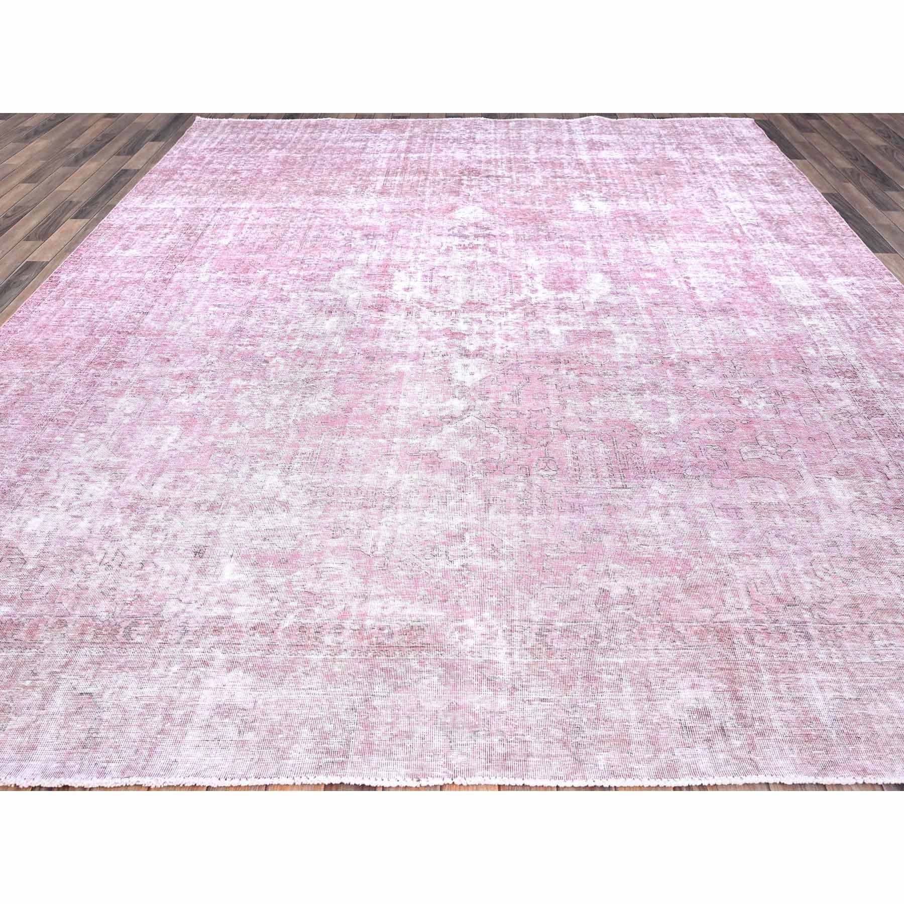 Overdyed-Vintage-Hand-Knotted-Rug-434645