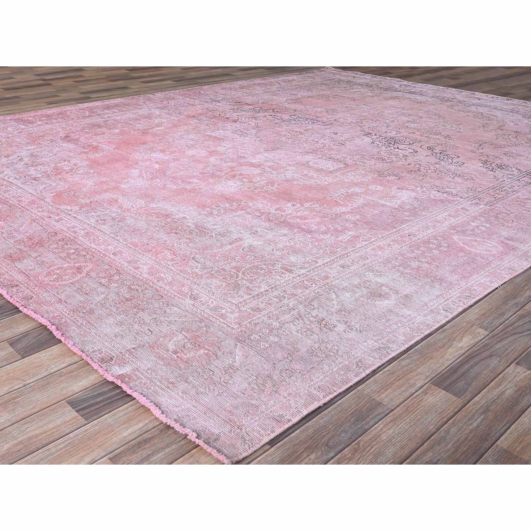 Overdyed-Vintage-Hand-Knotted-Rug-434650