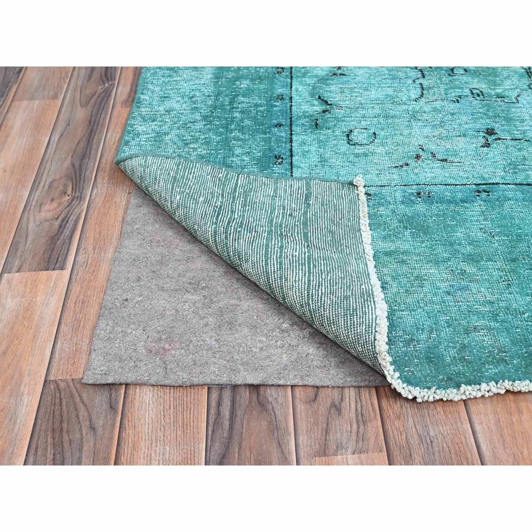 Overdyed-Vintage-Hand-Knotted-Rug-434660