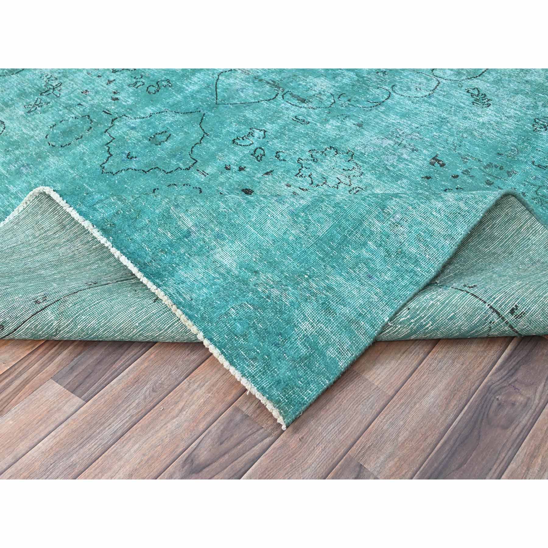 Overdyed-Vintage-Hand-Knotted-Rug-434660