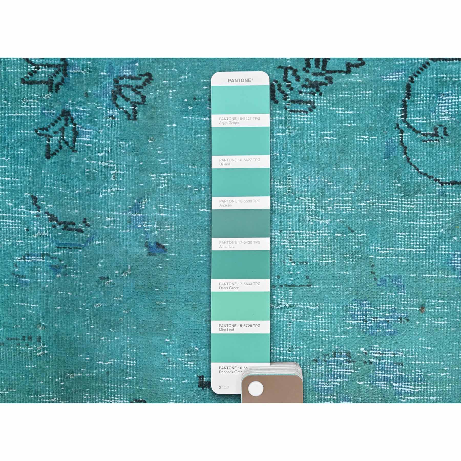 Overdyed-Vintage-Hand-Knotted-Rug-434660